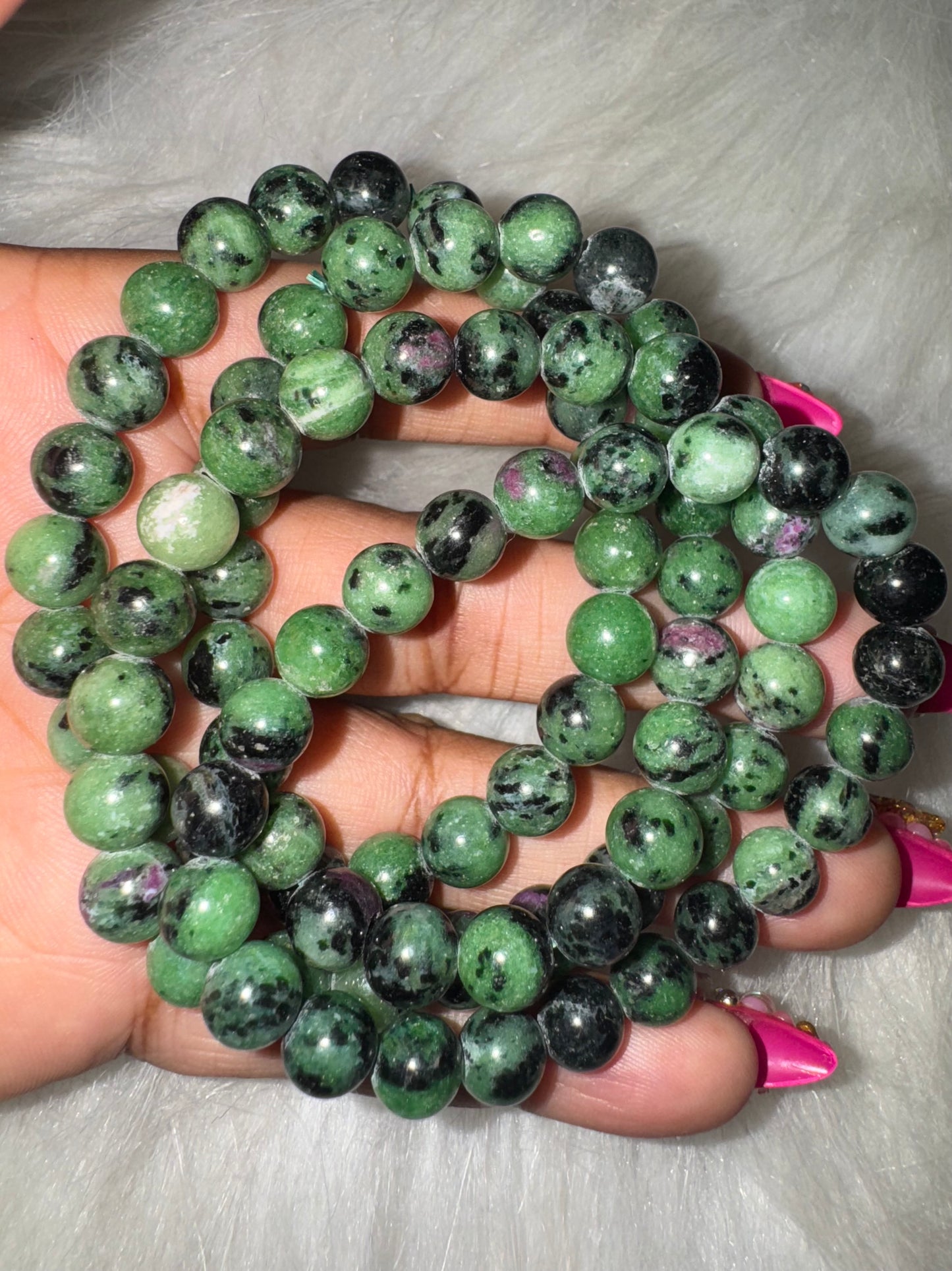 Ruby in Zoisite Bracelet 8mm