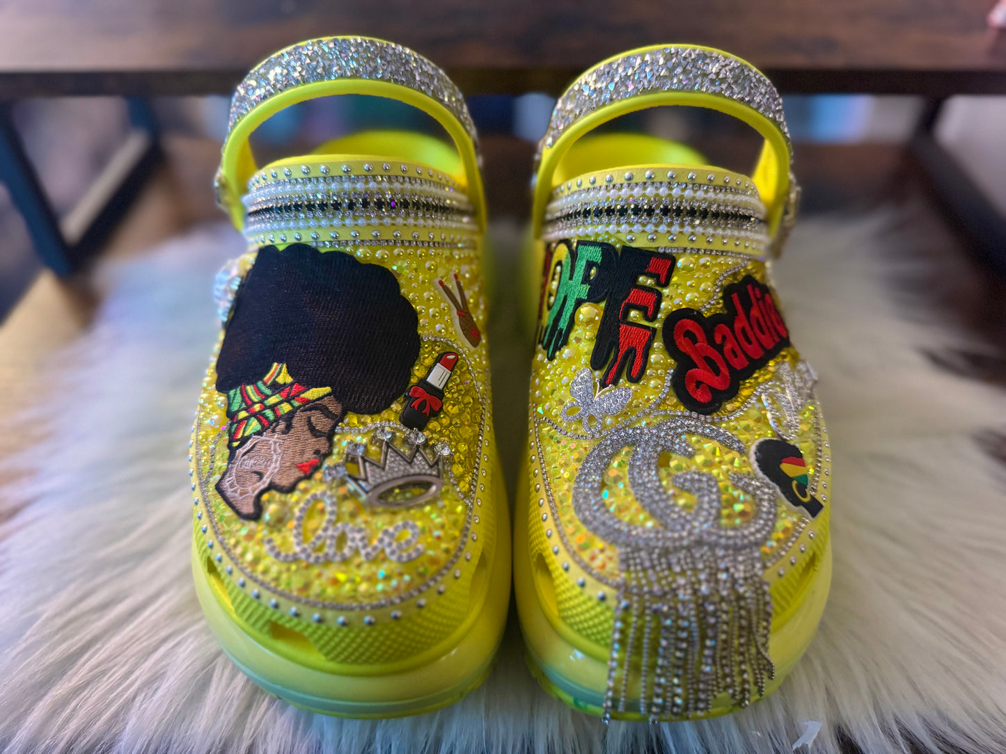 Platform Custom Crocs Mega Crush Size 9
