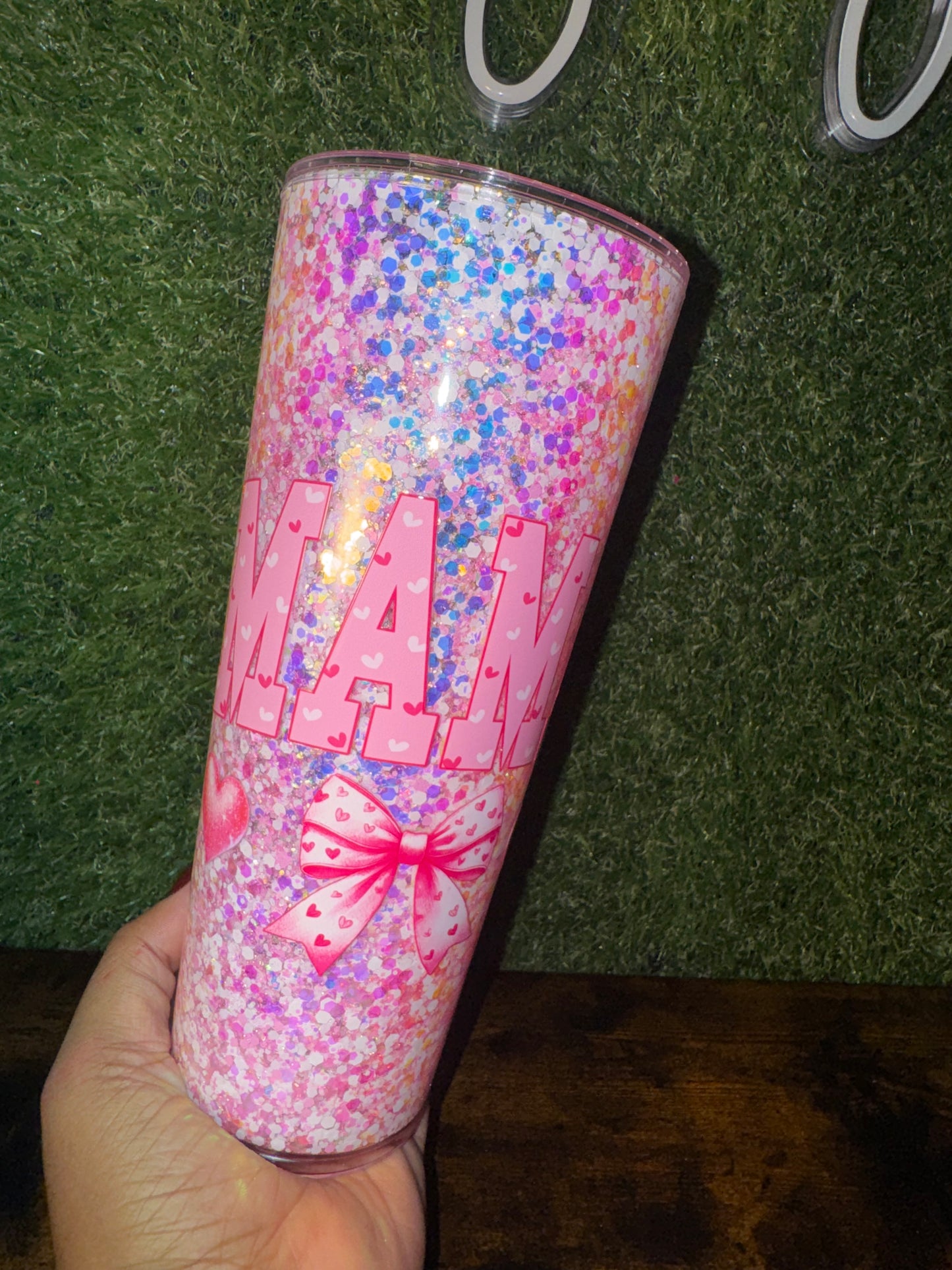 MAMA 24oz Snowglobe Tumbler