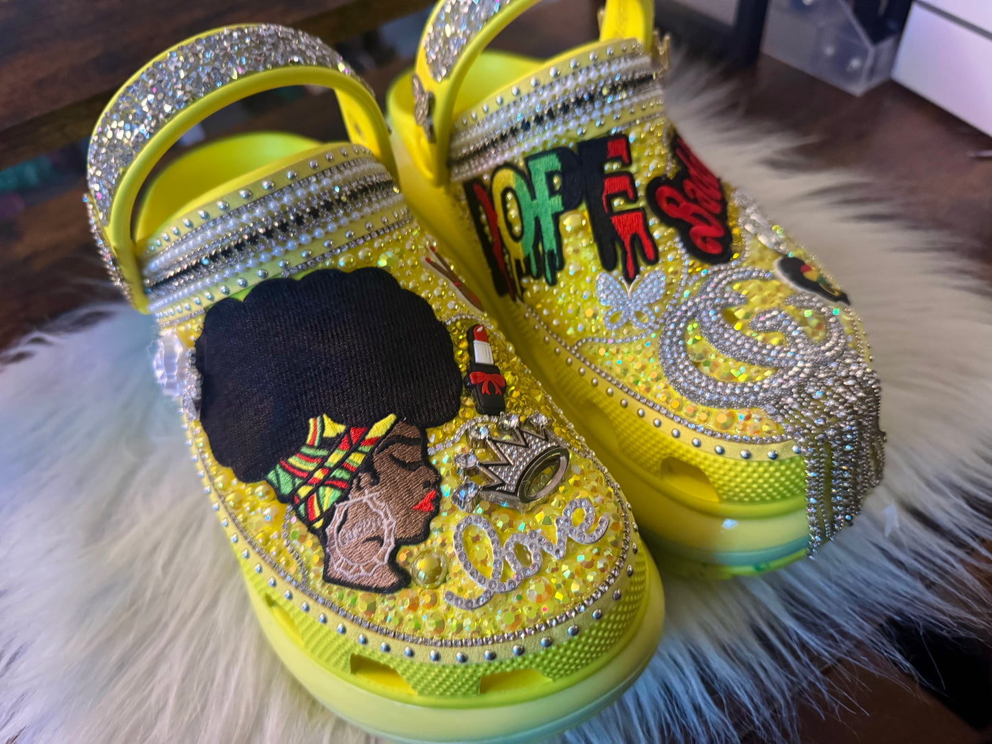 Platform Custom Crocs Mega Crush Size 9