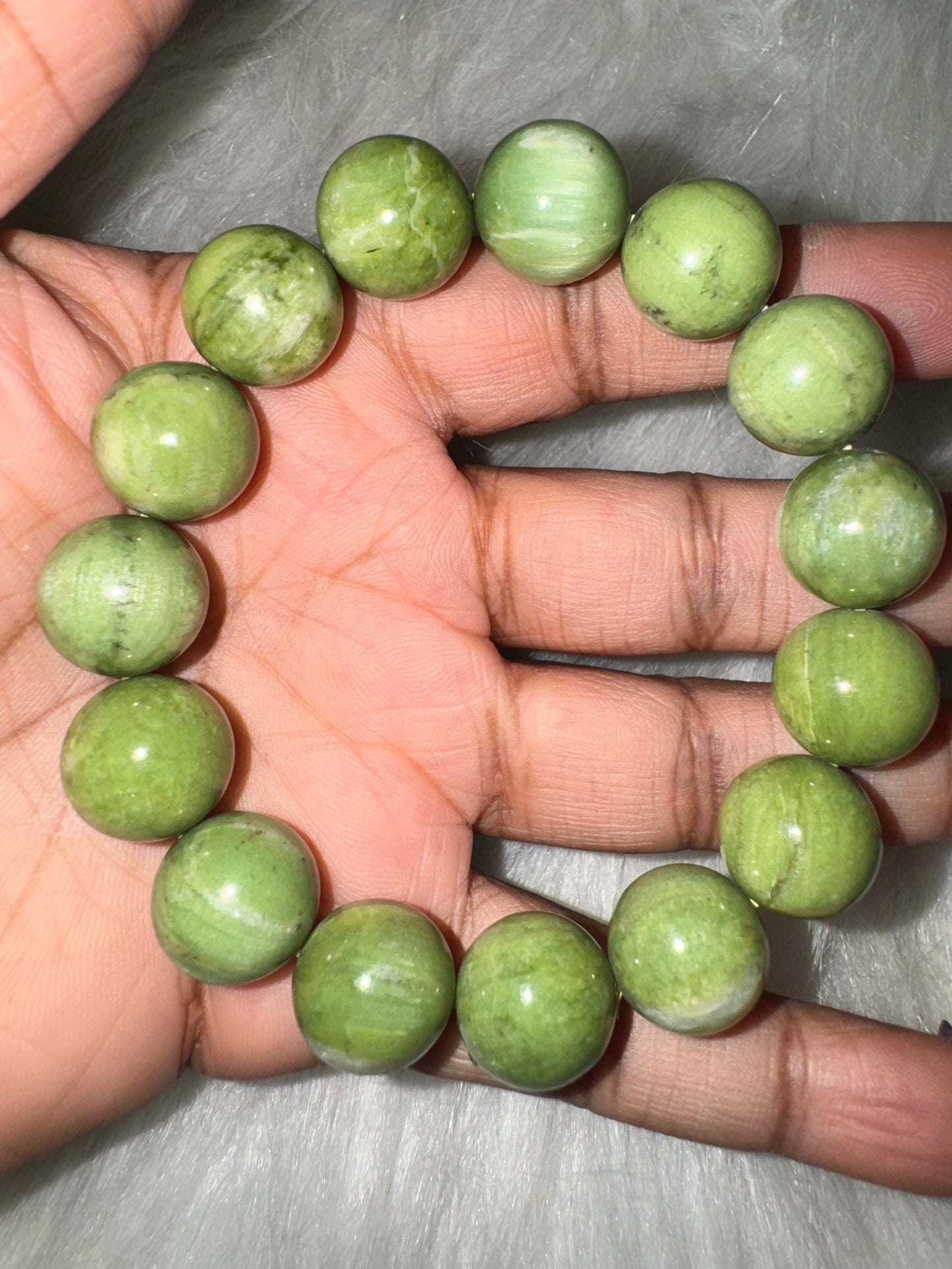 Green Mica Bracelet 14mm