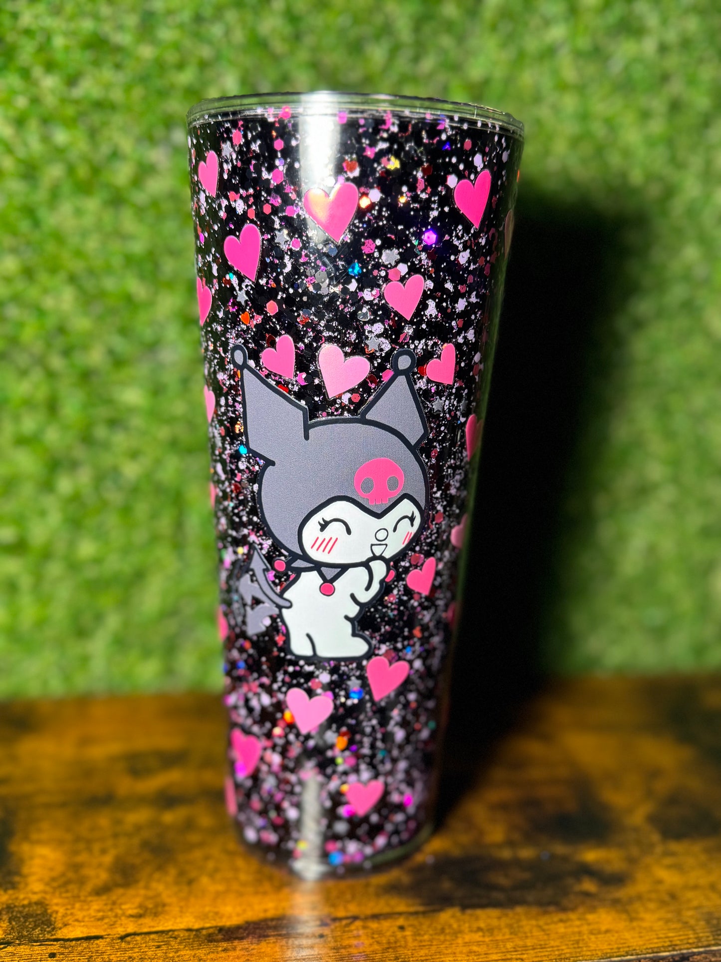 24oz Kuromi/HK snow globe Tumbler