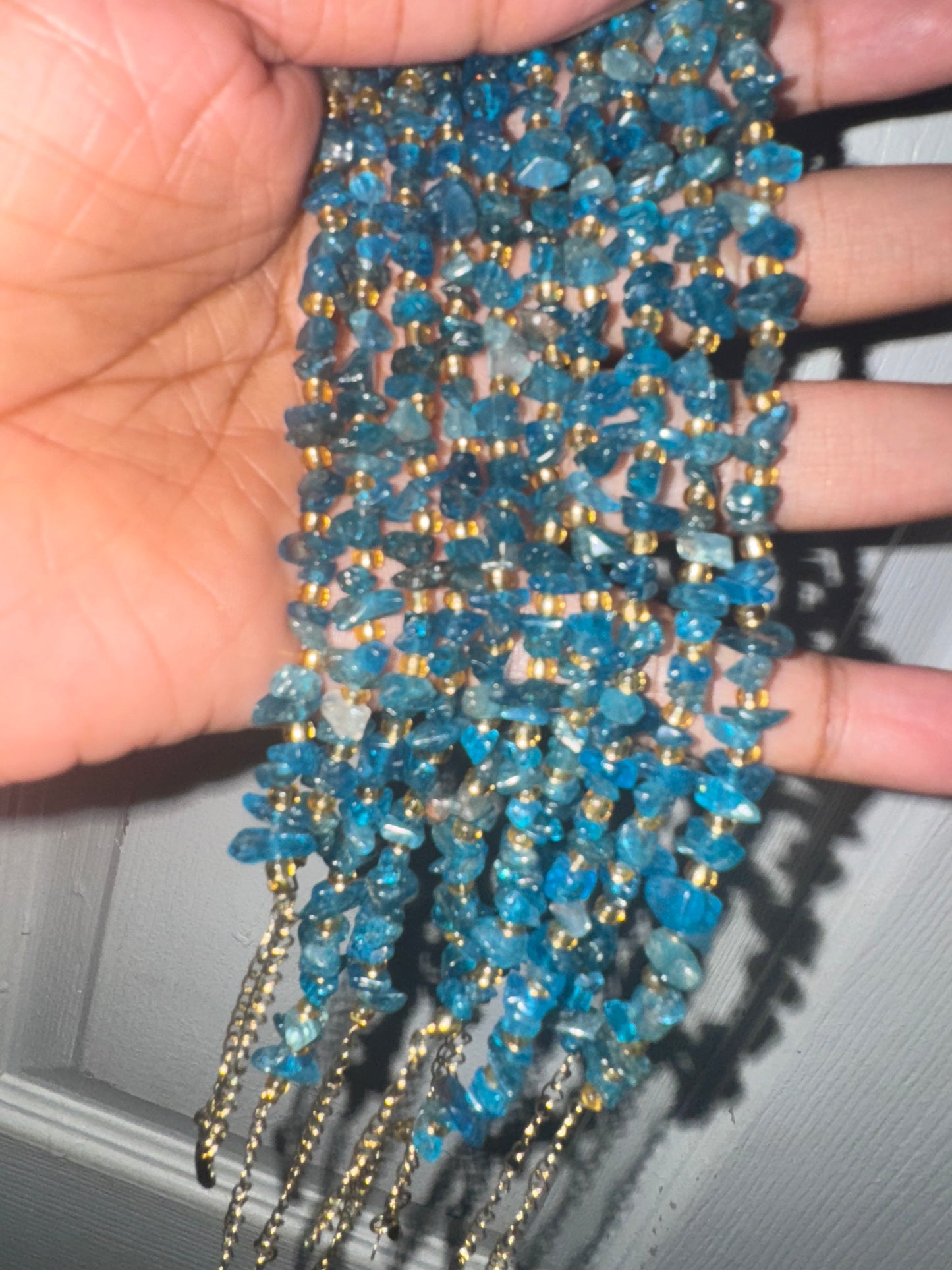 Blue Apatite Bracelet