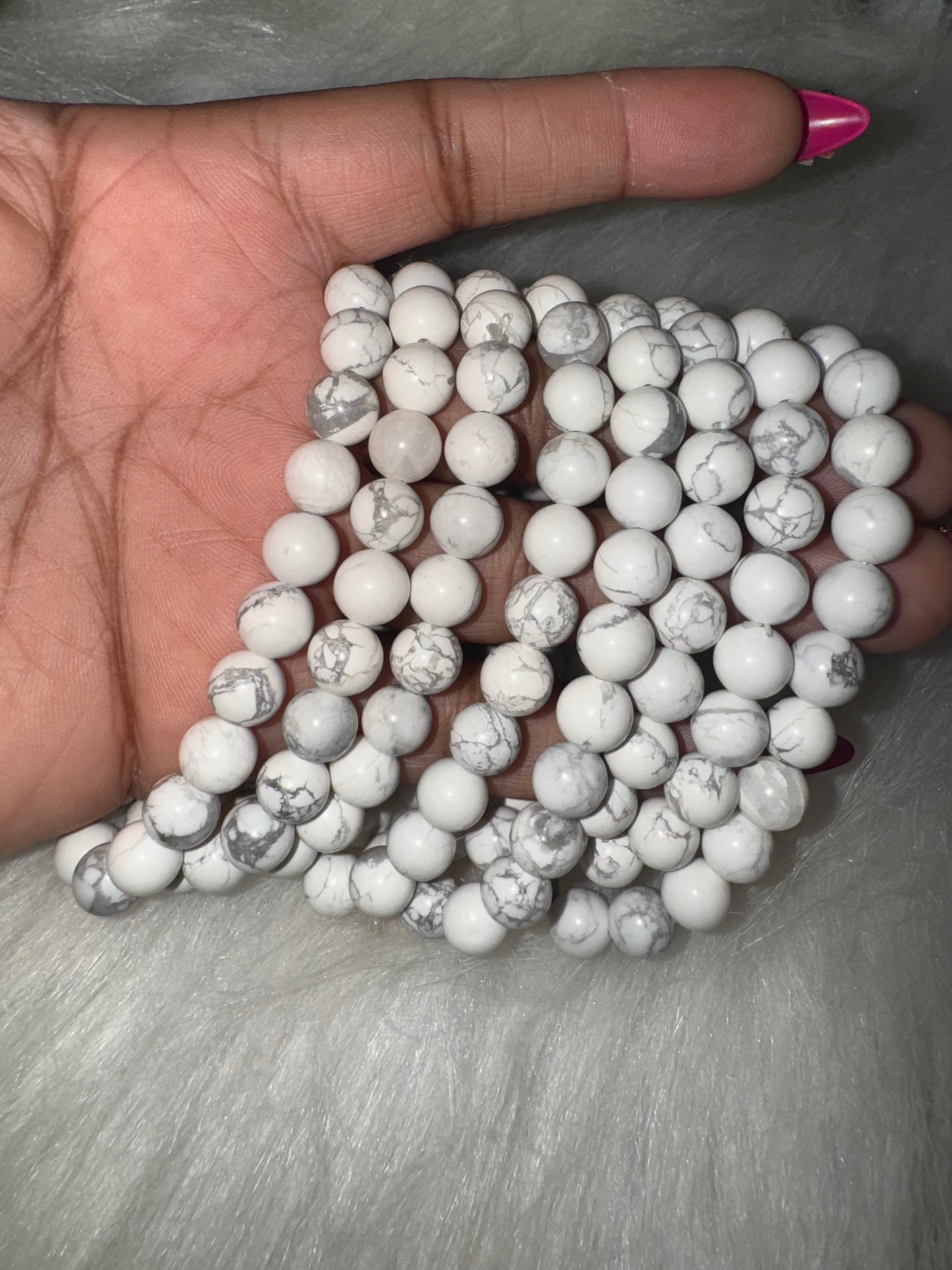 Howlite Bracelet 8mm