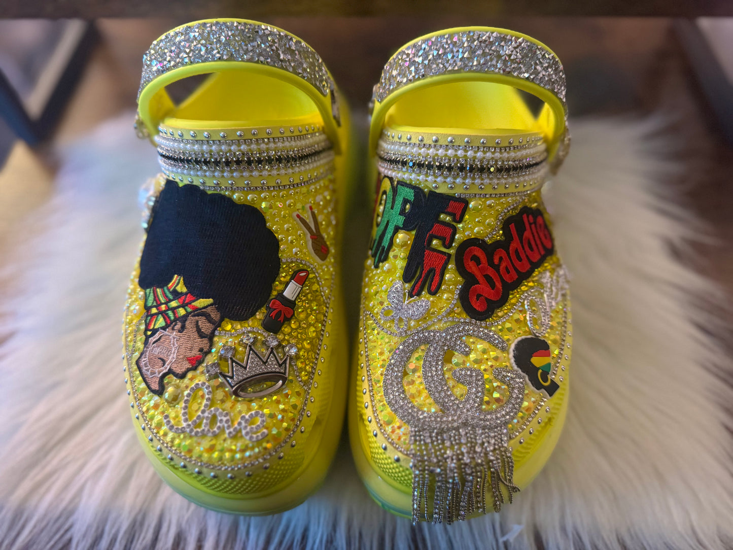 Platform Custom Crocs Mega Crush Size 9