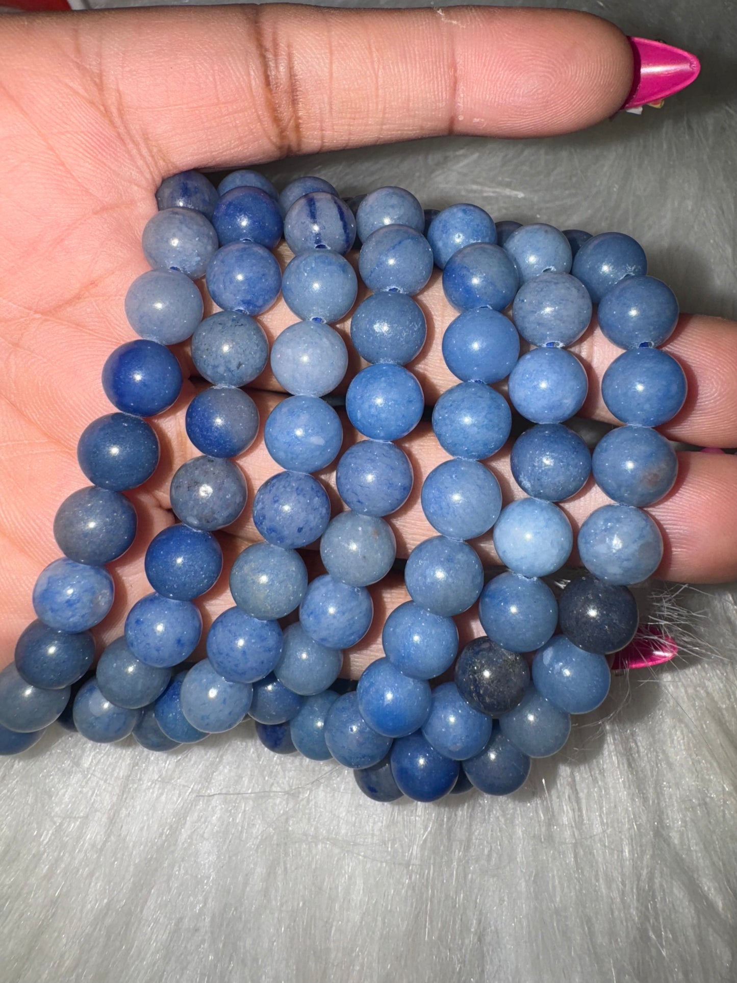 Blue Aventurine Bracelet 8/9mm