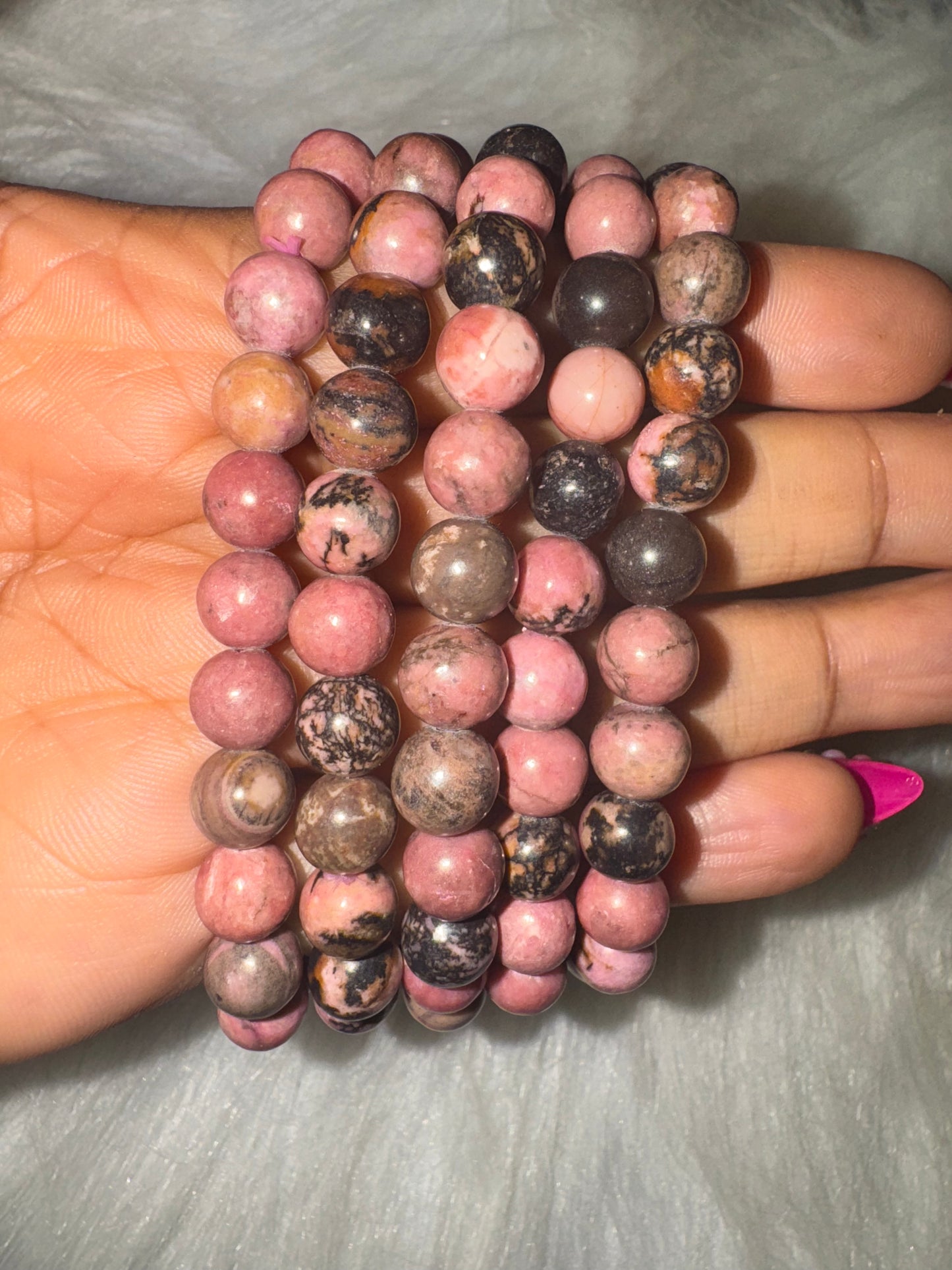 Rhodonite Bracelet 7mm