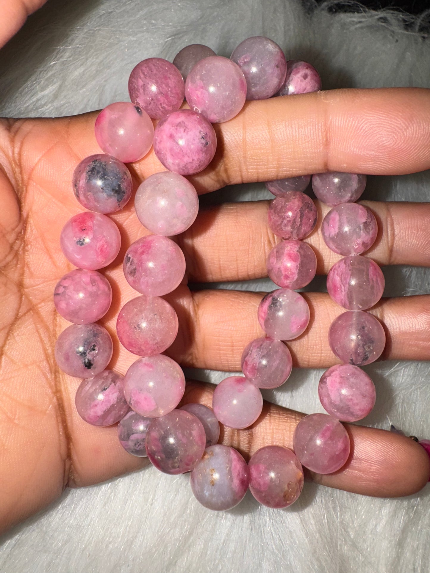 Rhodonite in Quartz