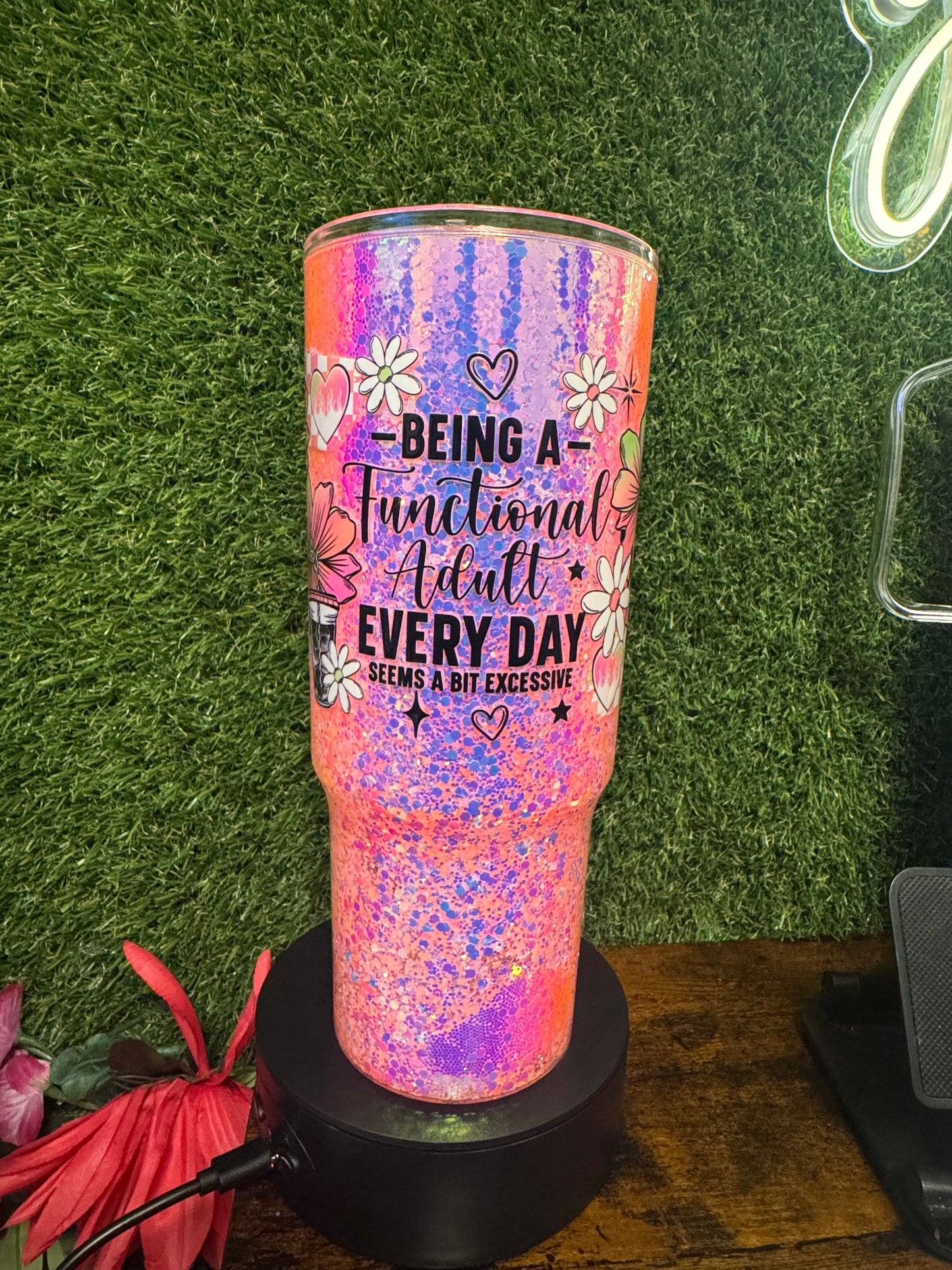 40oz Snow Globe Tumbler