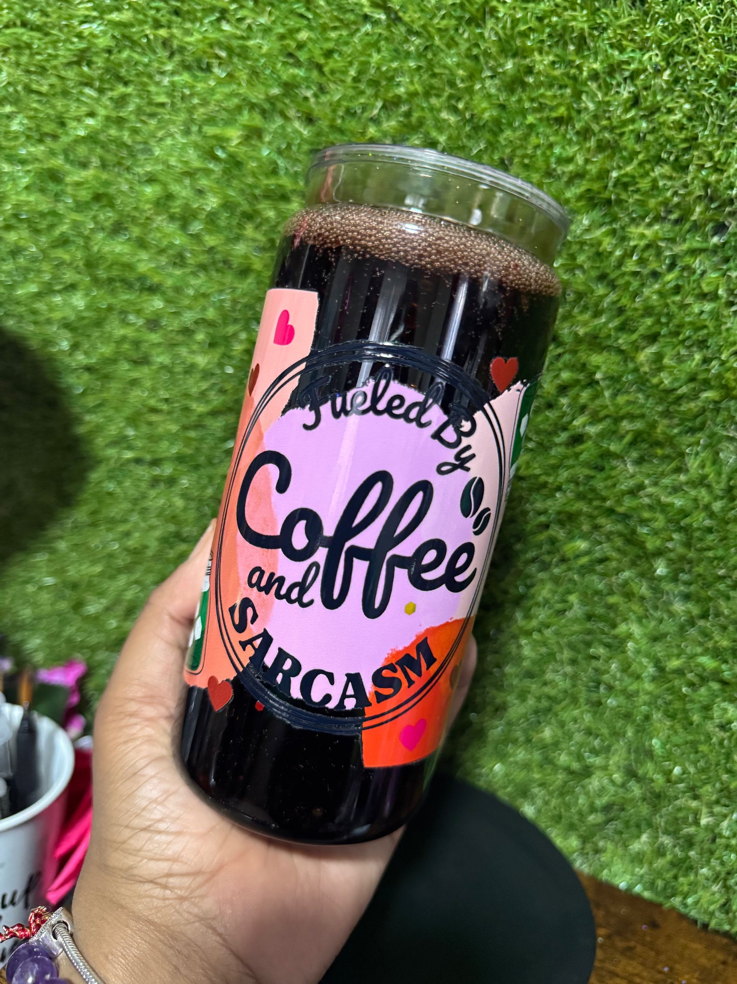 20oz Iced Coffee Snow Globe