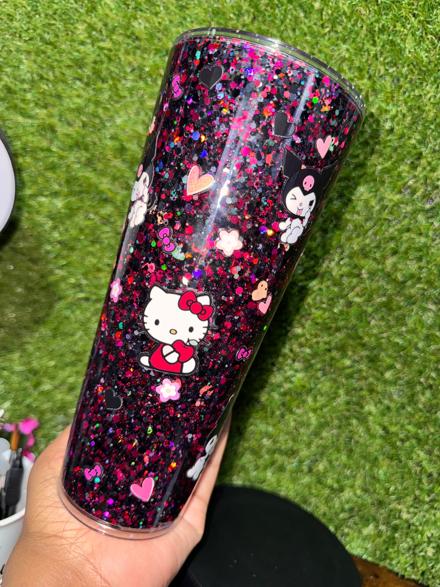 24oz HK Snow Globe Tumbler