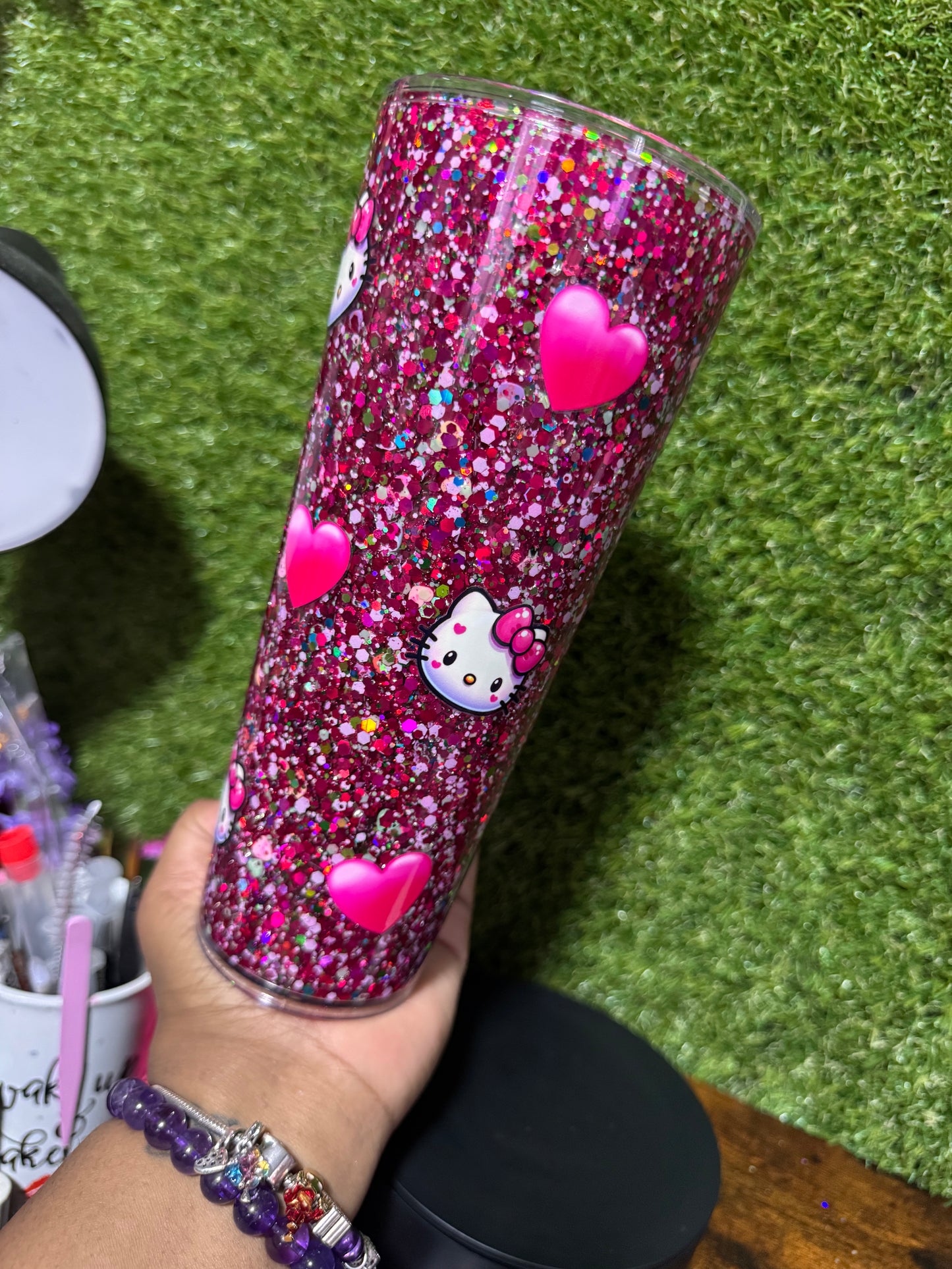 24oz HK Pink Tumbler