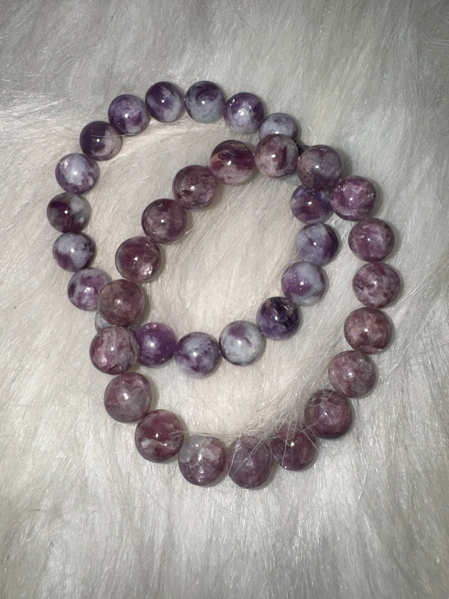 Purple Emerald Bracelets 10mm
