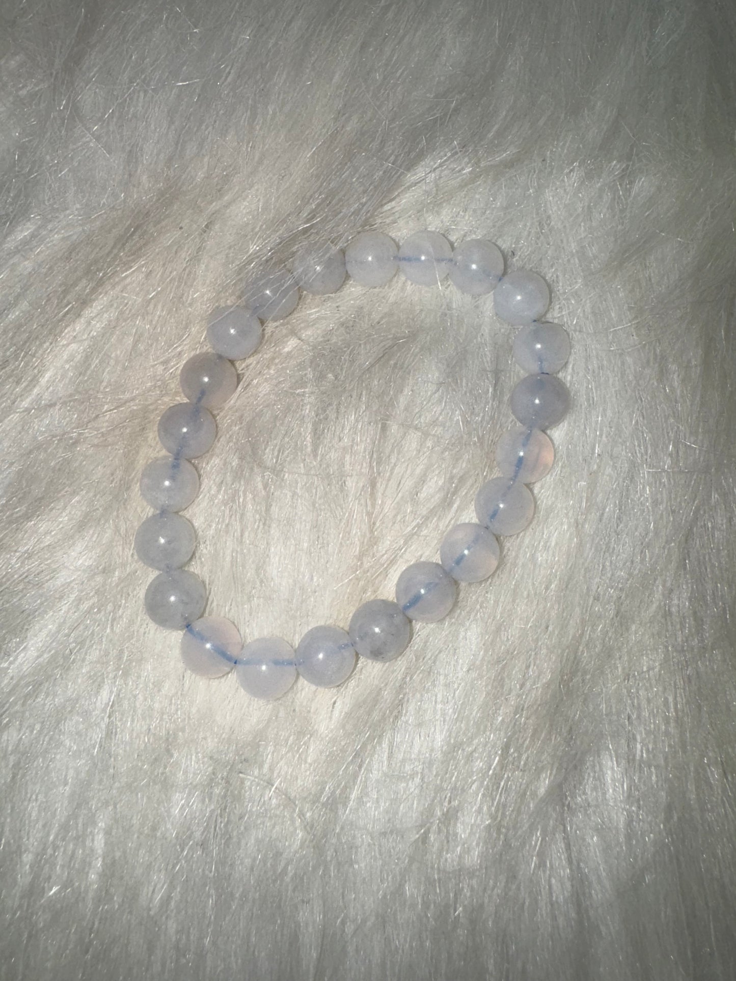 Blue Rose Quartz Bracelet 8mm