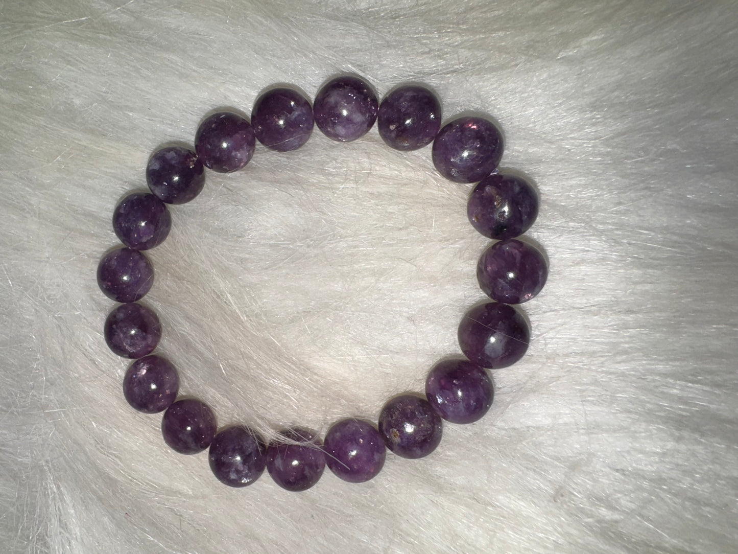 Purple Mica Bracelet 10mm