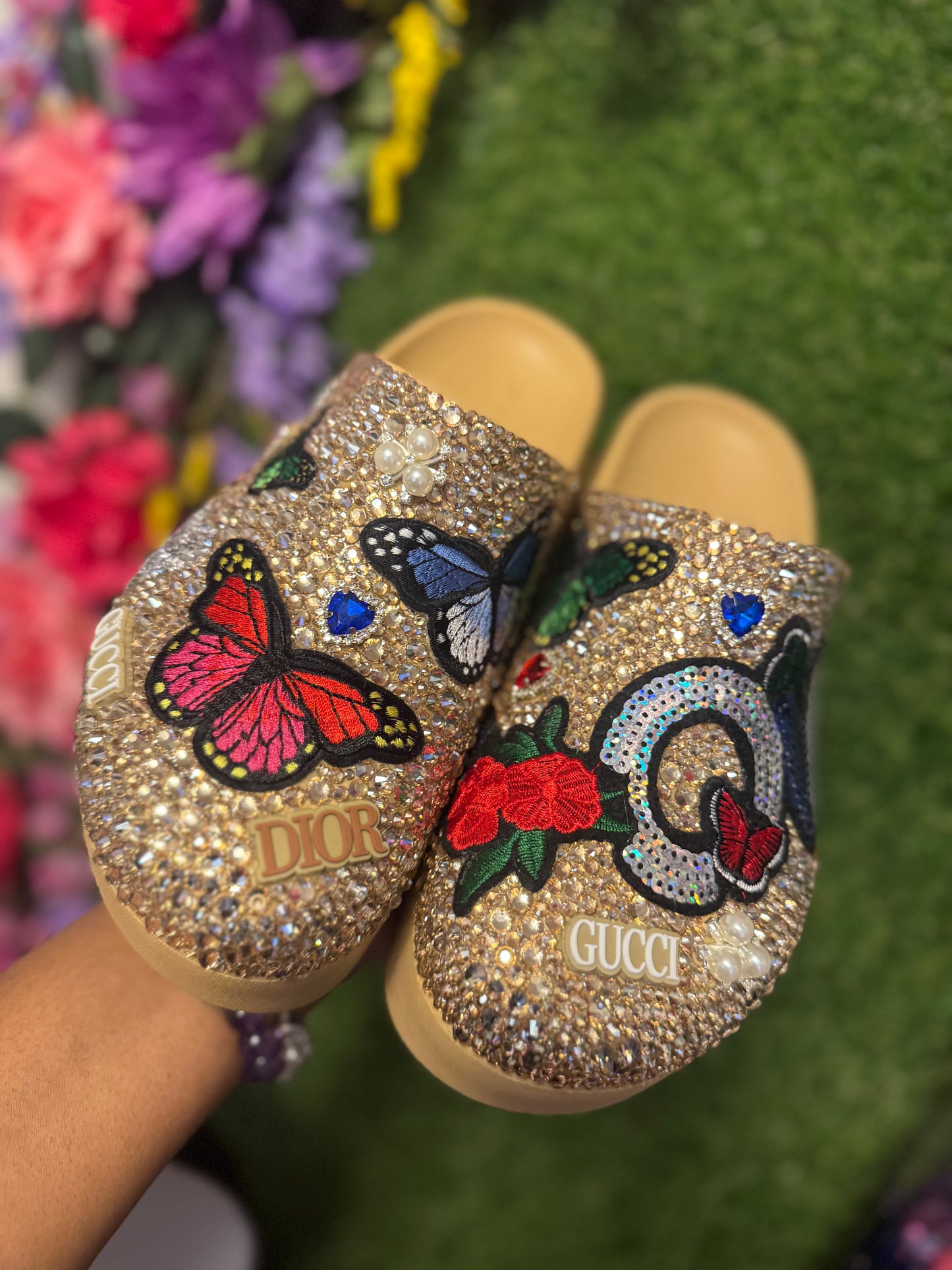 Platform Size 8 Custom Crocs