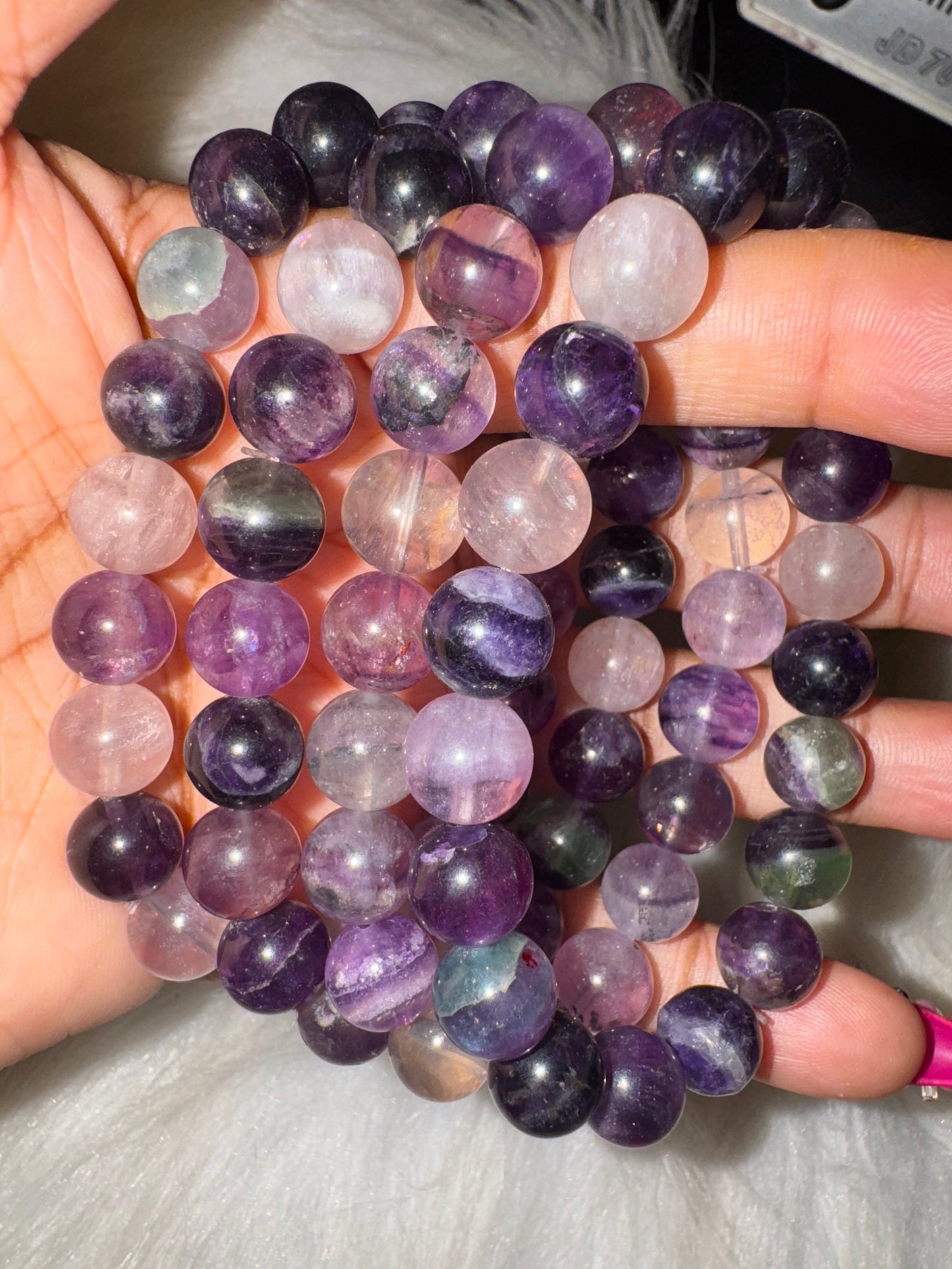 Purple Fluorite Bracelet 10mm