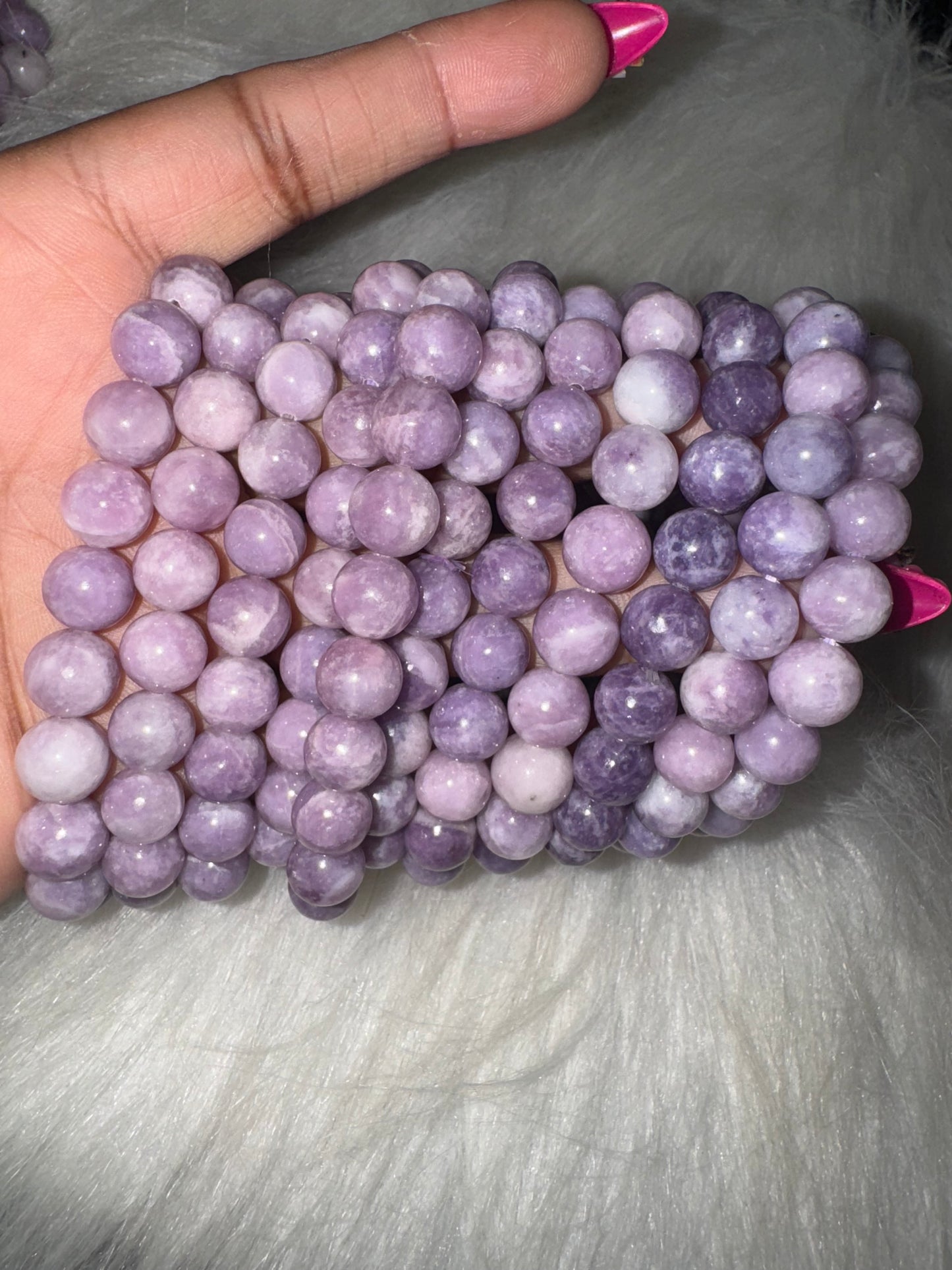 Purple Mica Bracelet 9mm