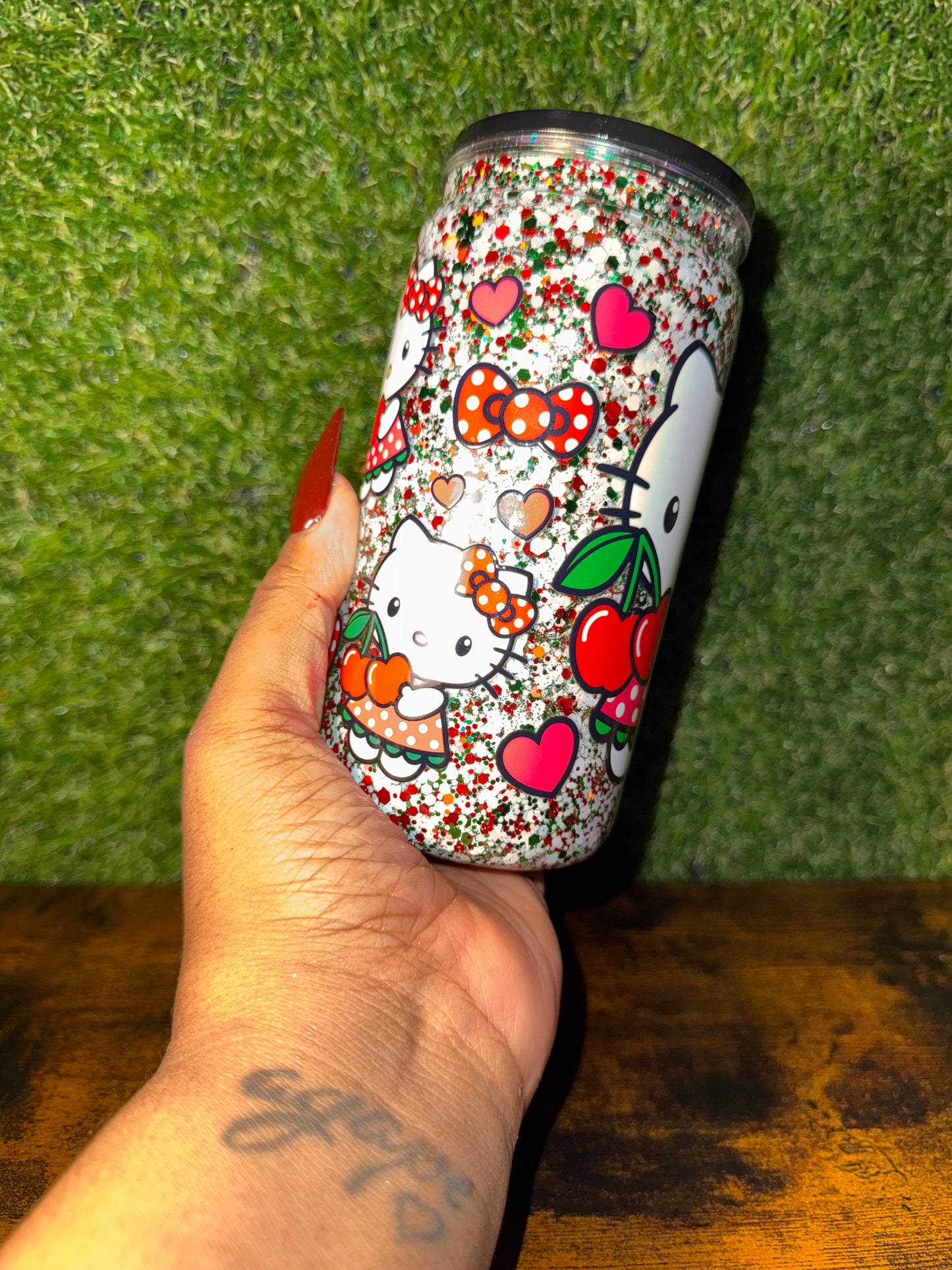 16oz HK Snow Globe Cup