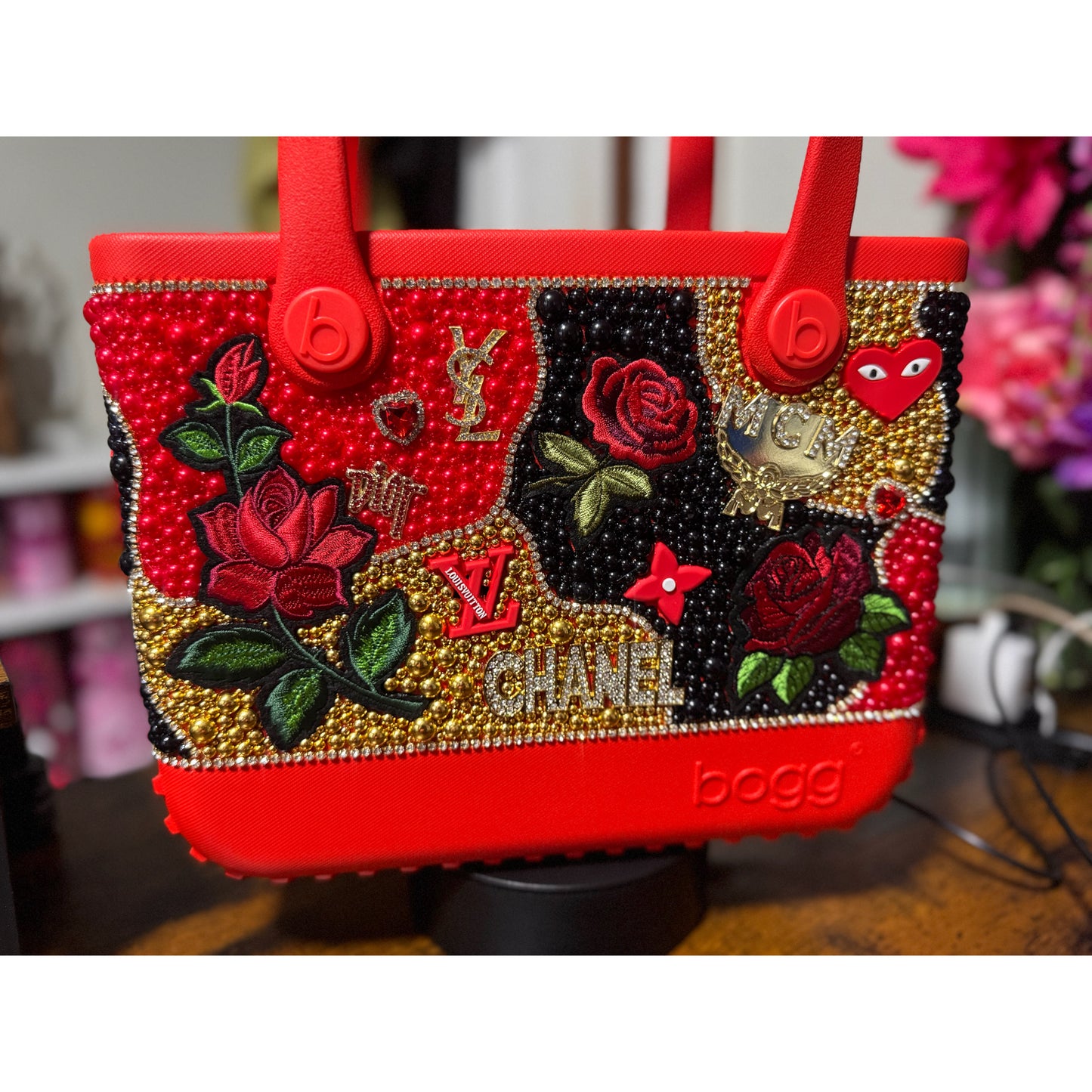 Red Custom Bogg Bag