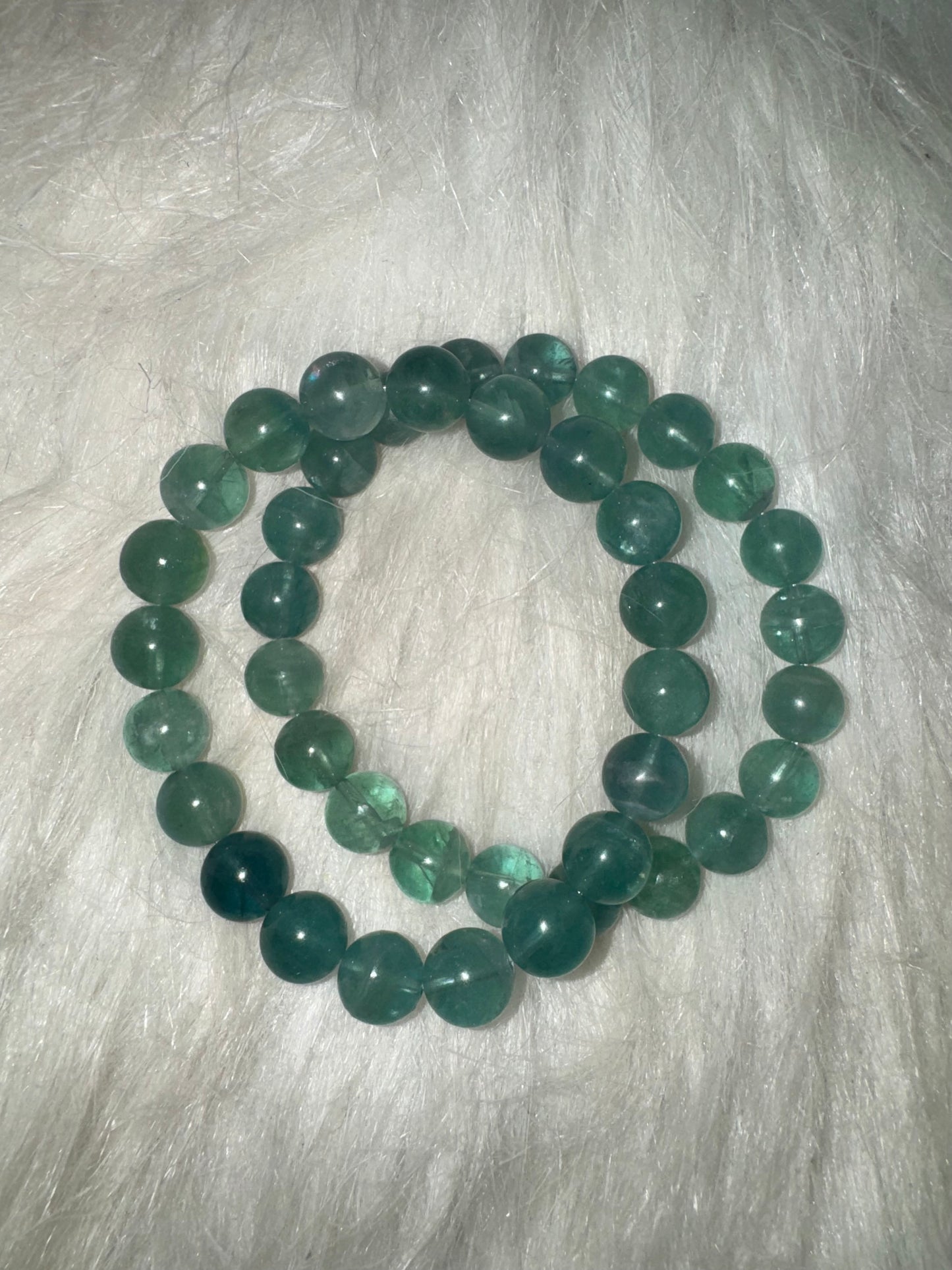 Green Fluorite Bracelet 9mm