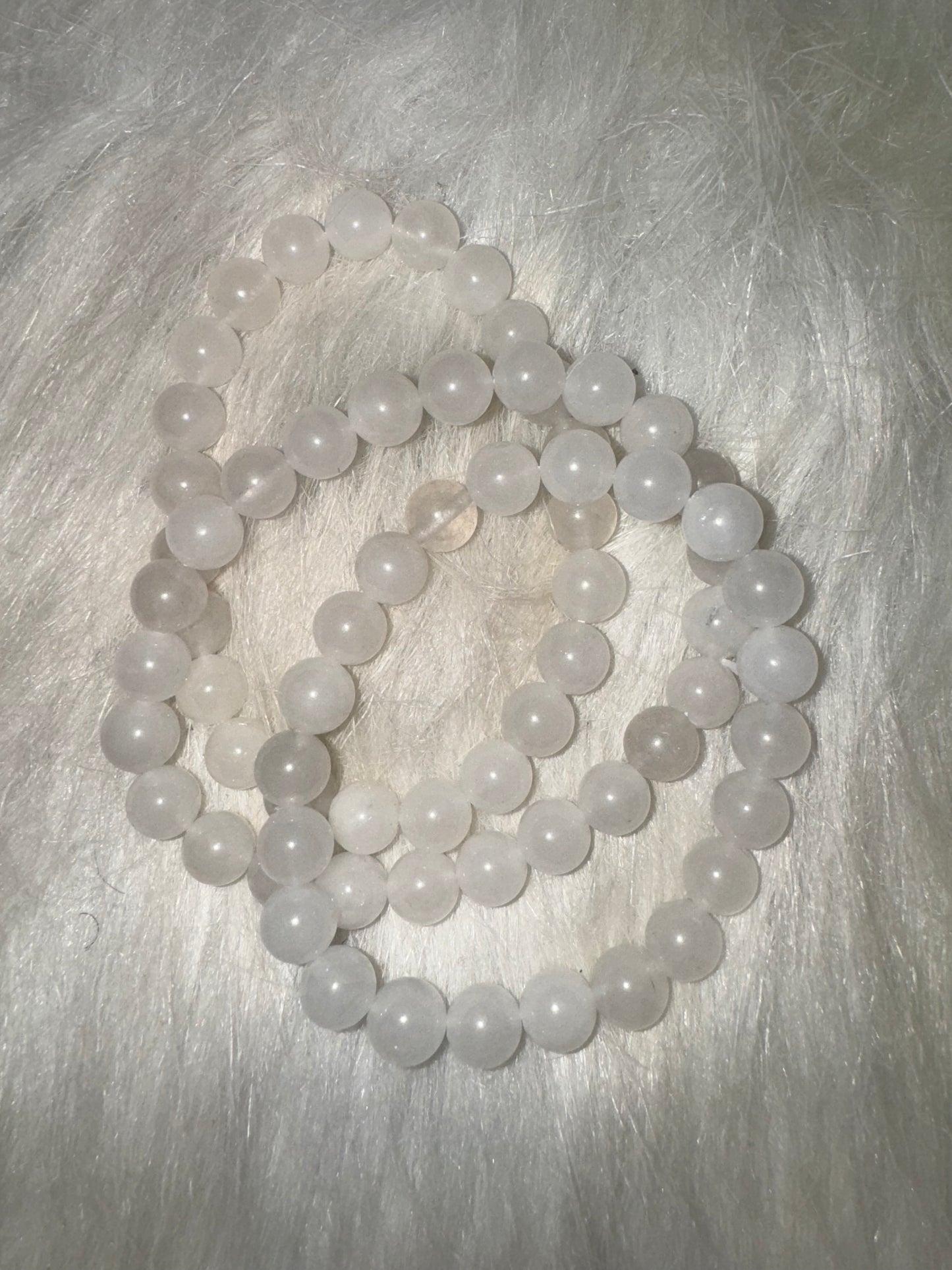 White Topaz Bracelet 8mm