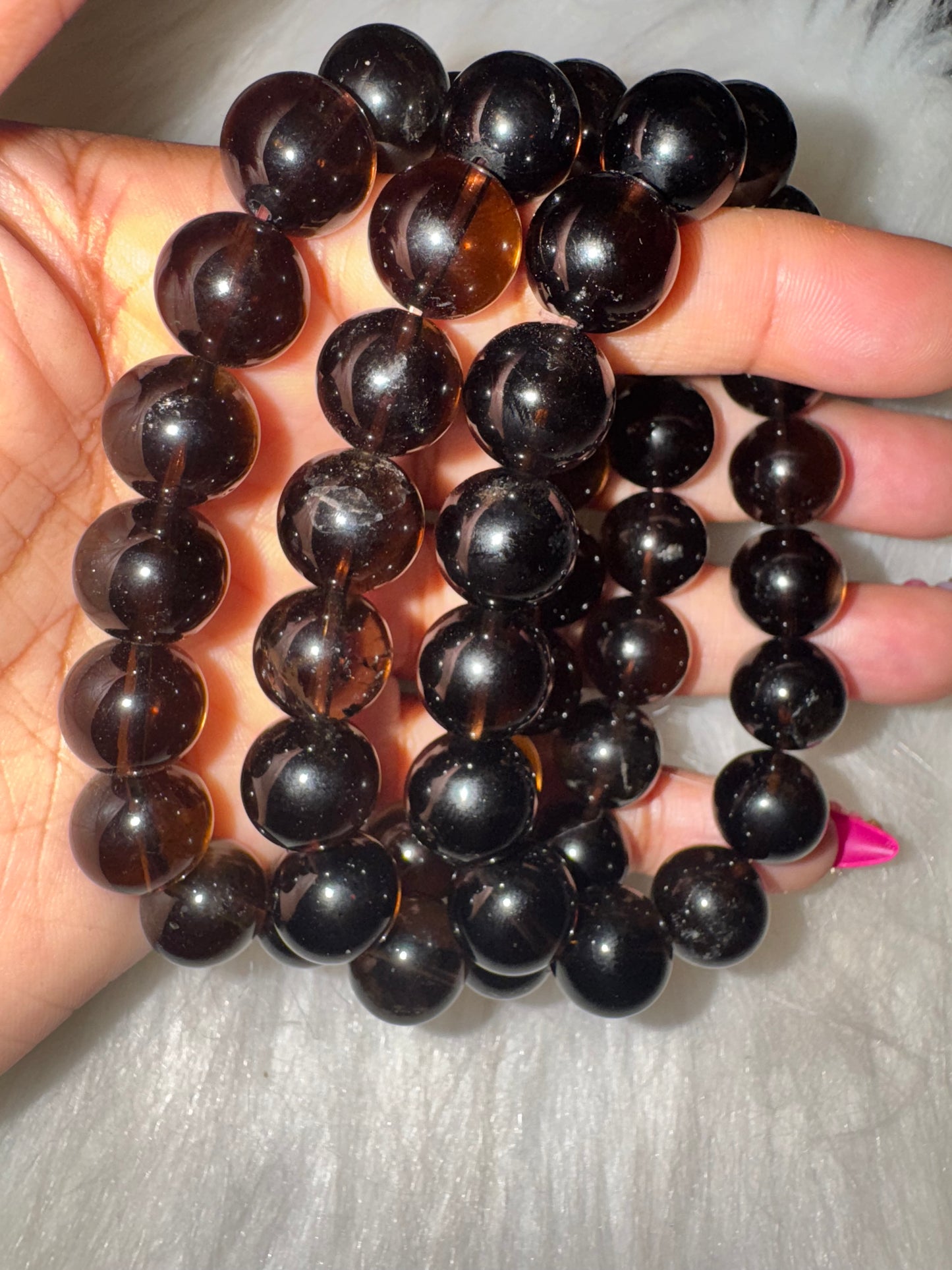 HQ Smoky Quartz Bracelet 12/13mm