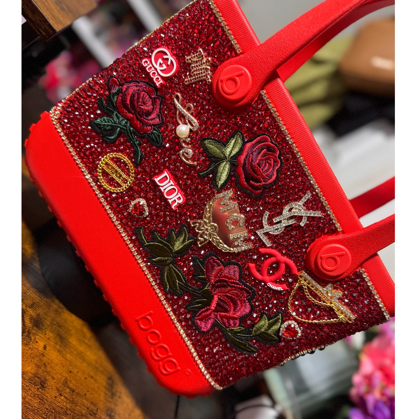 Red Custom Bogg Bag