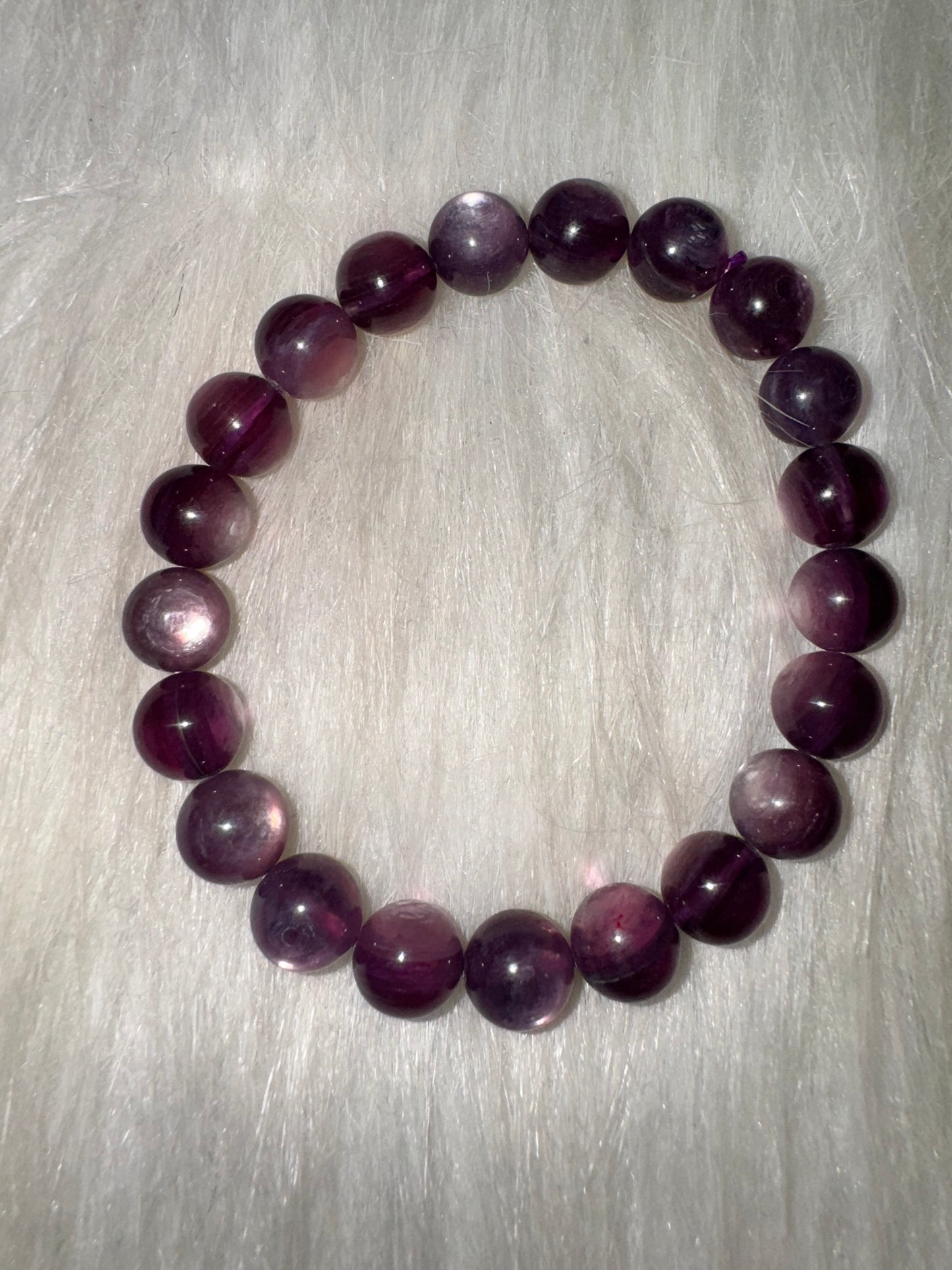 HQ Purple Lepidolite Bracelet 9mm