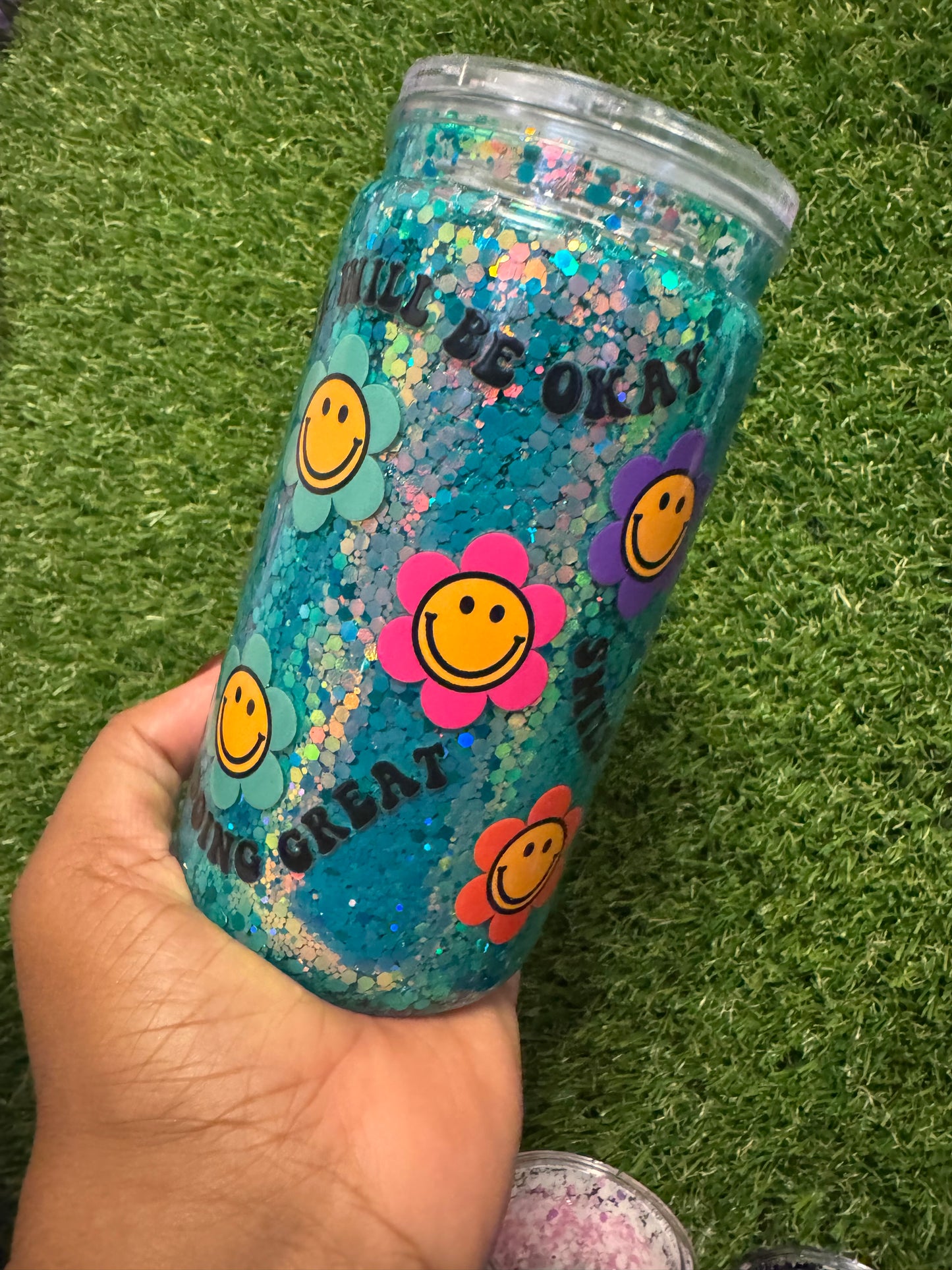 16oz Be Happy Tumbler