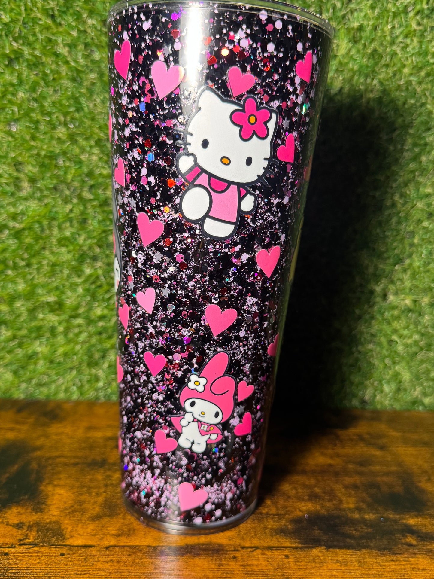 24oz Kuromi/HK snow globe Tumbler