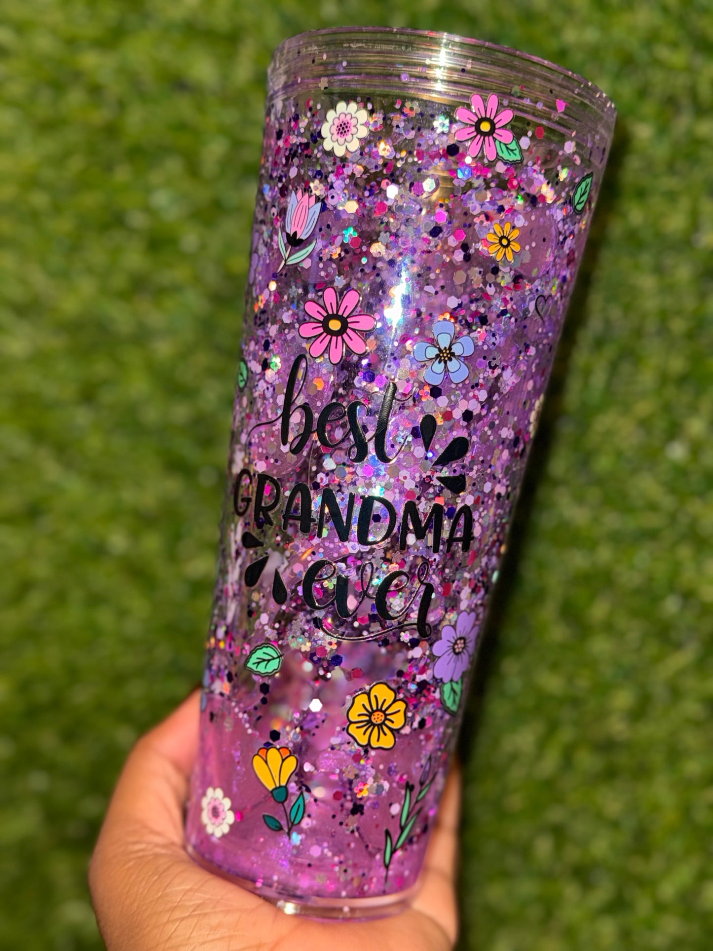 24oz Best Grandma Ever Tumbler Lava