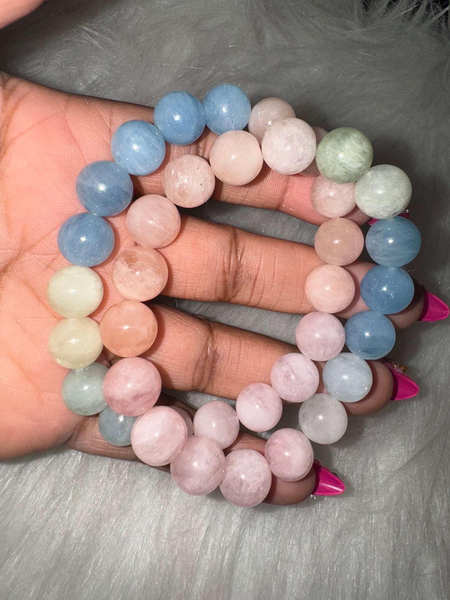 Morganite Bracelet 11mm