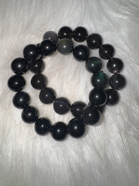 Rainbow Obsidian Bracelet 14mm