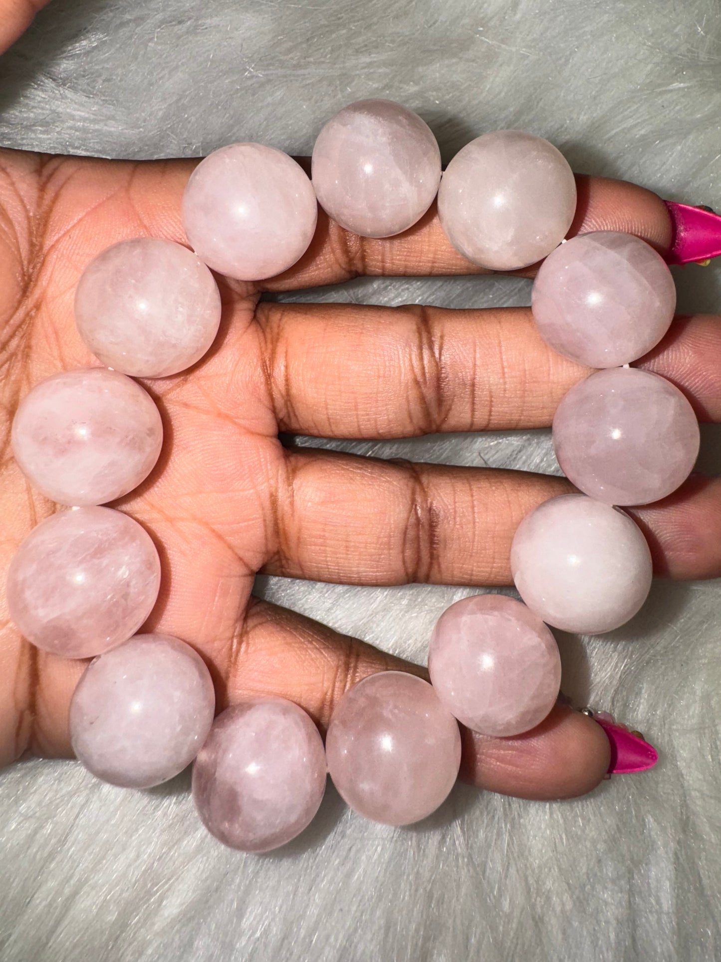 Rose Quartz Bracelet 17mm