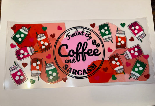 Coffee & Sarcasm decal