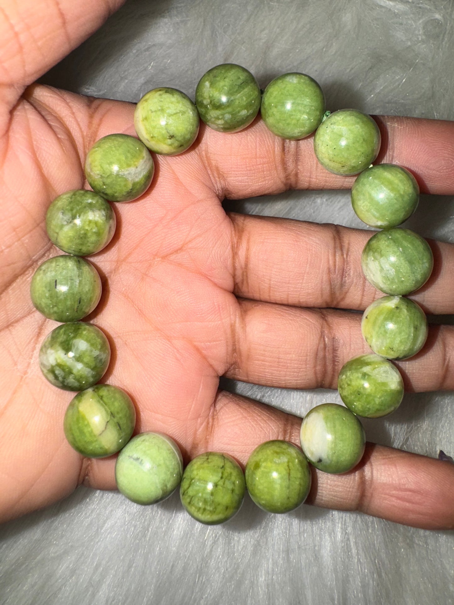 Green Mica Bracelet 13mm