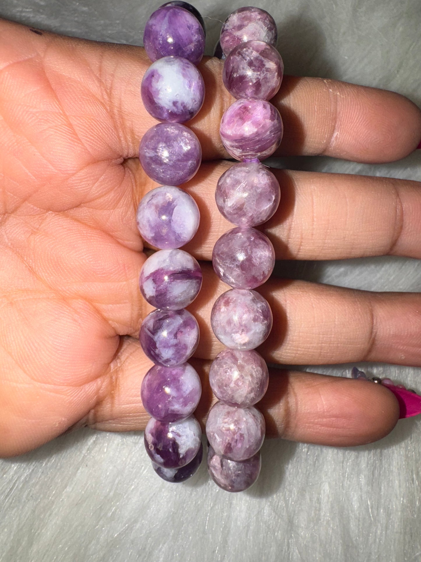 Purple Emerald Bracelets 10mm