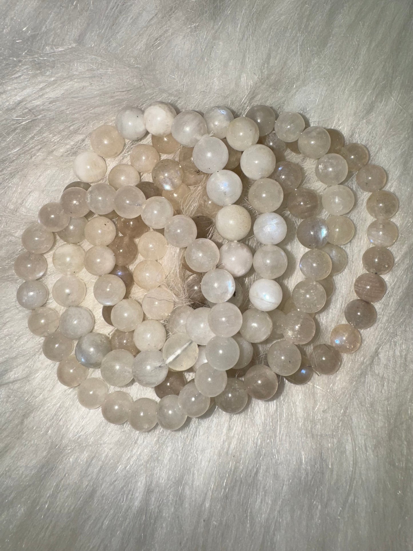 White Moonstone Bracelet 7/8/9mm