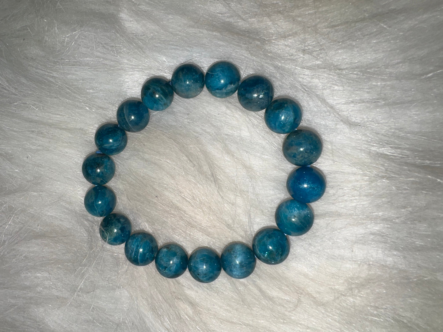Blue Apatite Bracelet 11mm