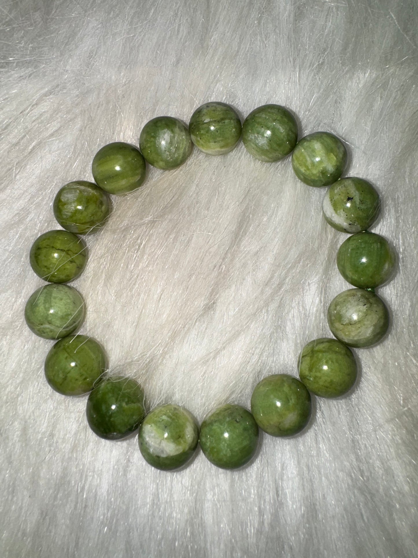 Green Mica Bracelet 13mm