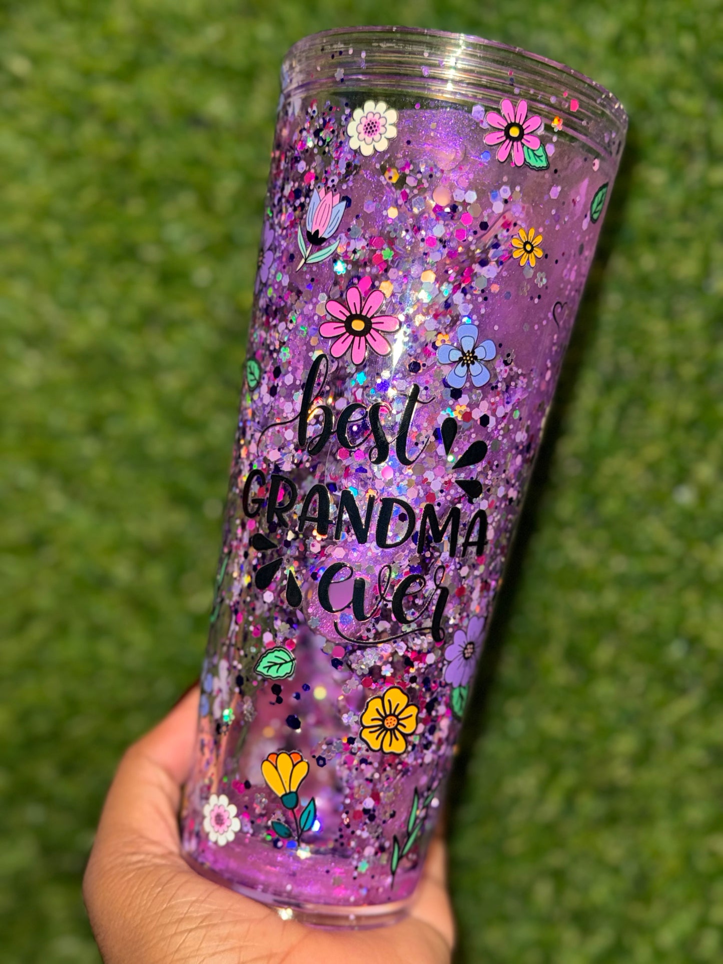 24oz Best Grandma Ever Tumbler Lava