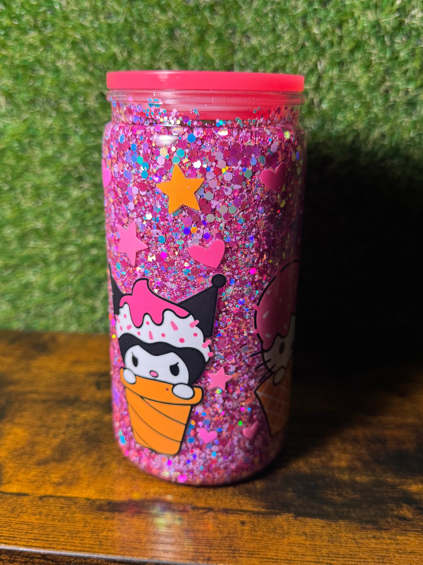 16oz Kuromi Snow Globe Cup