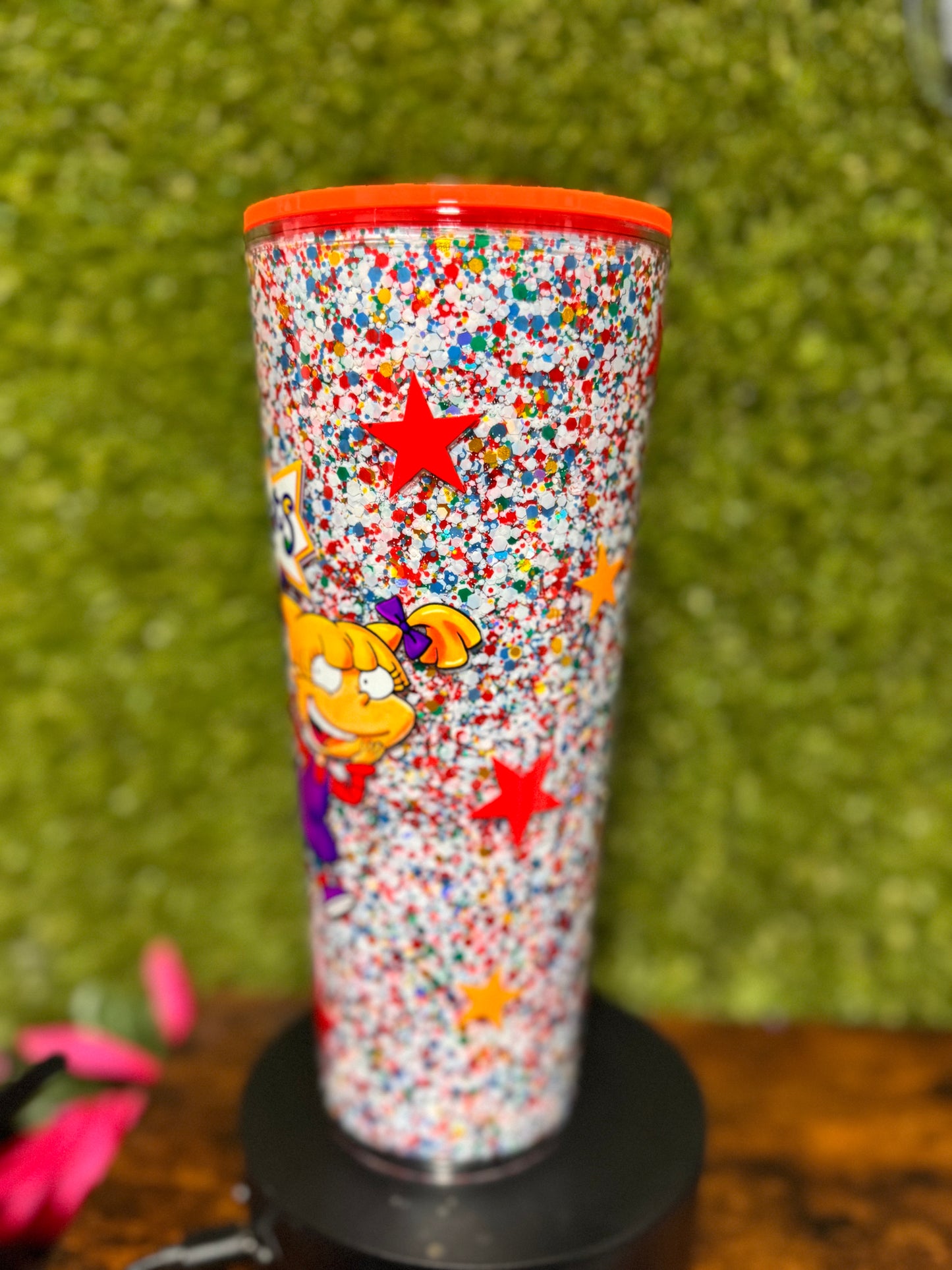24oz Cartoon 90s Snowglobe Tumbler