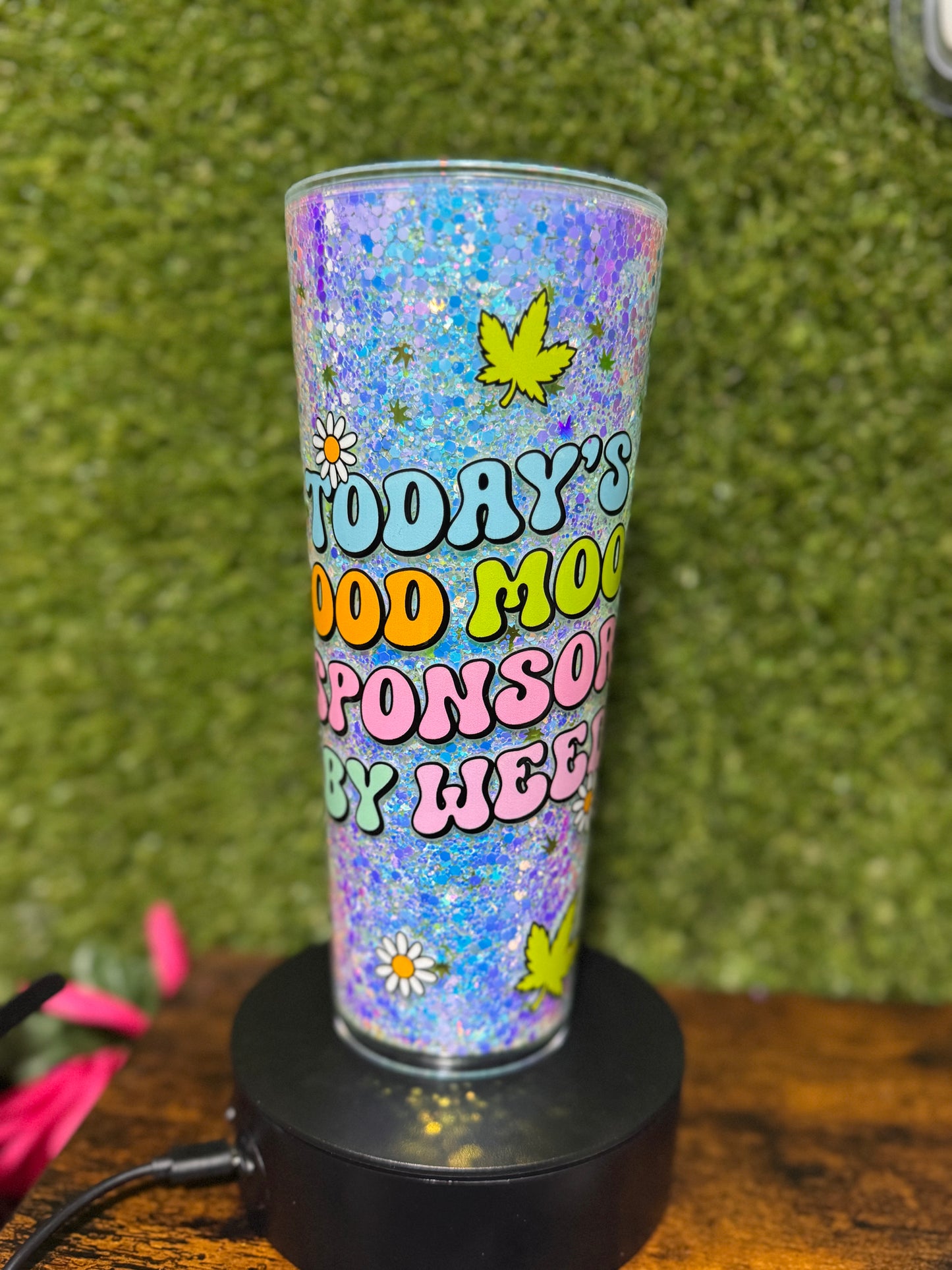 24oz 420 Vibe Snowglobe Tumbler