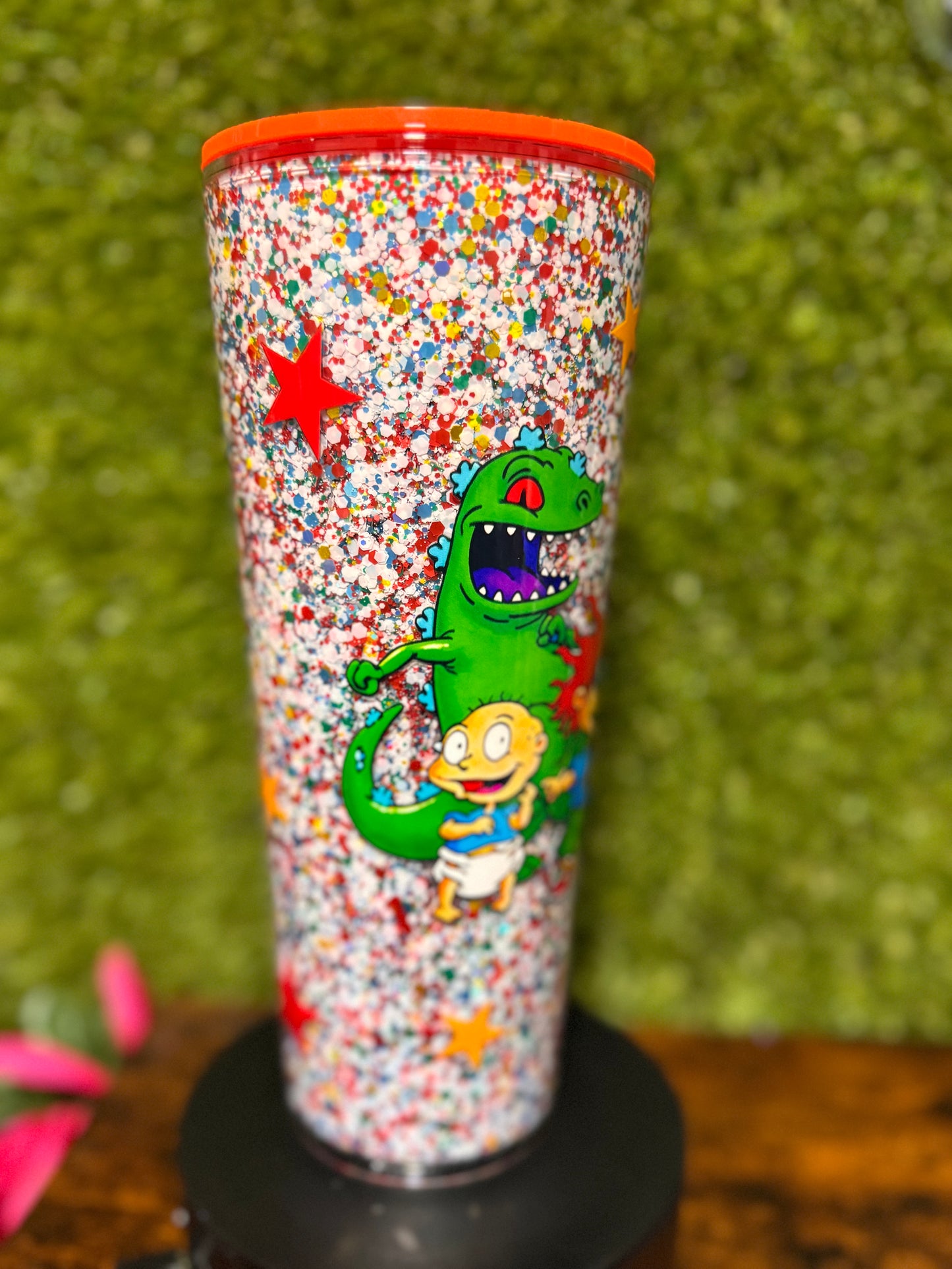 24oz Cartoon 90s Snowglobe Tumbler