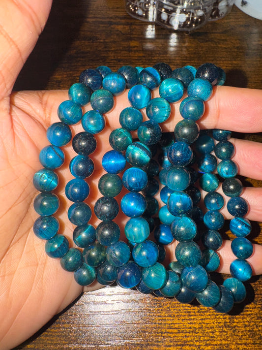 Blue Tigers Eye Bracelets