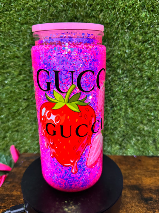 20oz Lux Snow Globe Tumbler