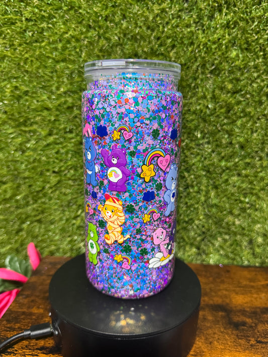 20oz Colorful Bears Snowglobe Tumbler