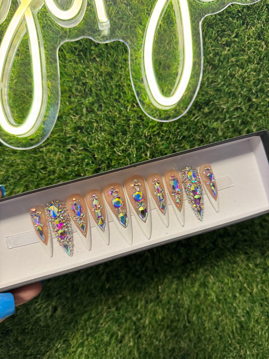 Acrylic Press On Nails Bling
